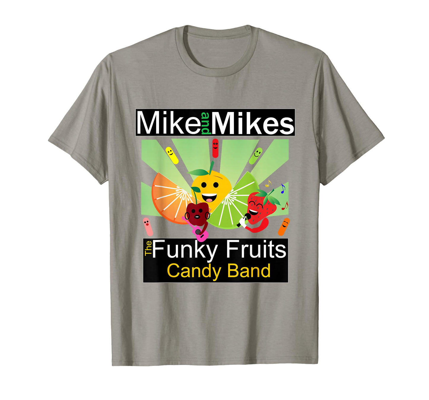 Fruit Candy Funny Band Mike and Mikes Adults Kids Green T-Shirt