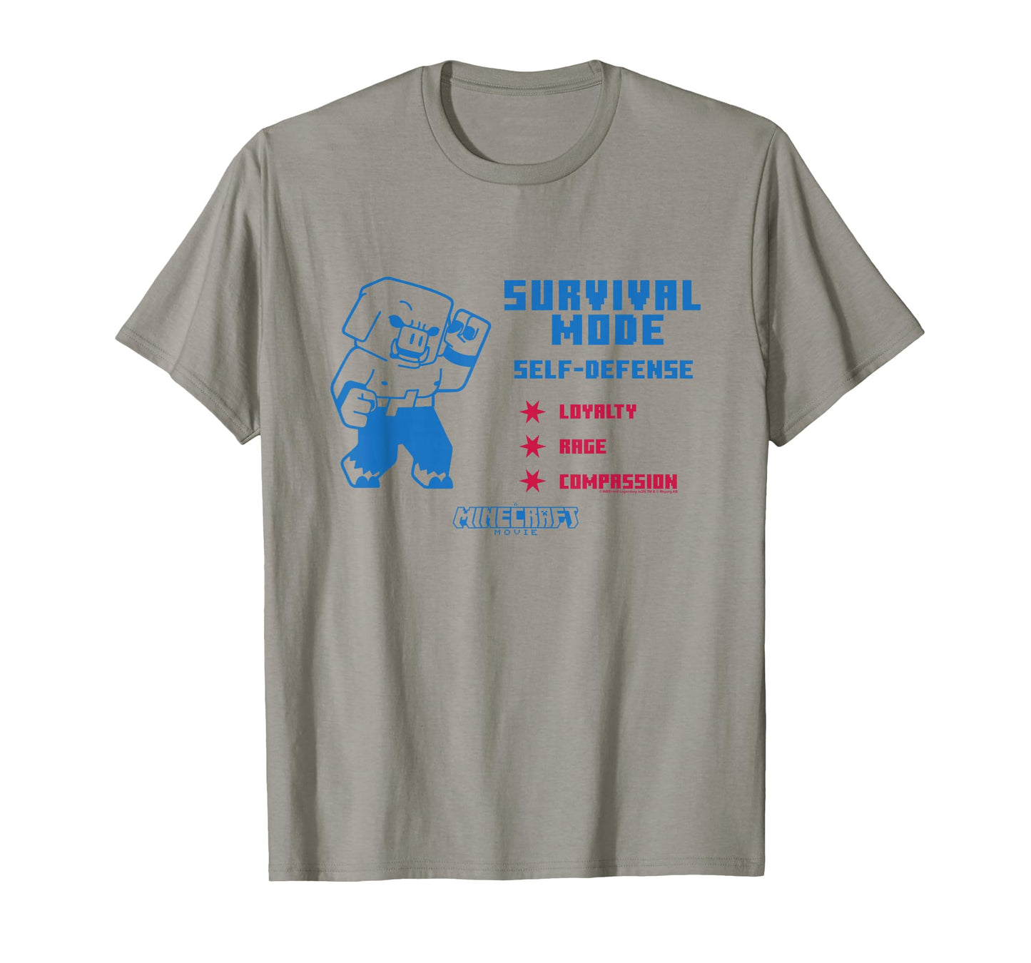 A Minecraft Movie Survival Mode Self-Defense School Ad T-Shirt