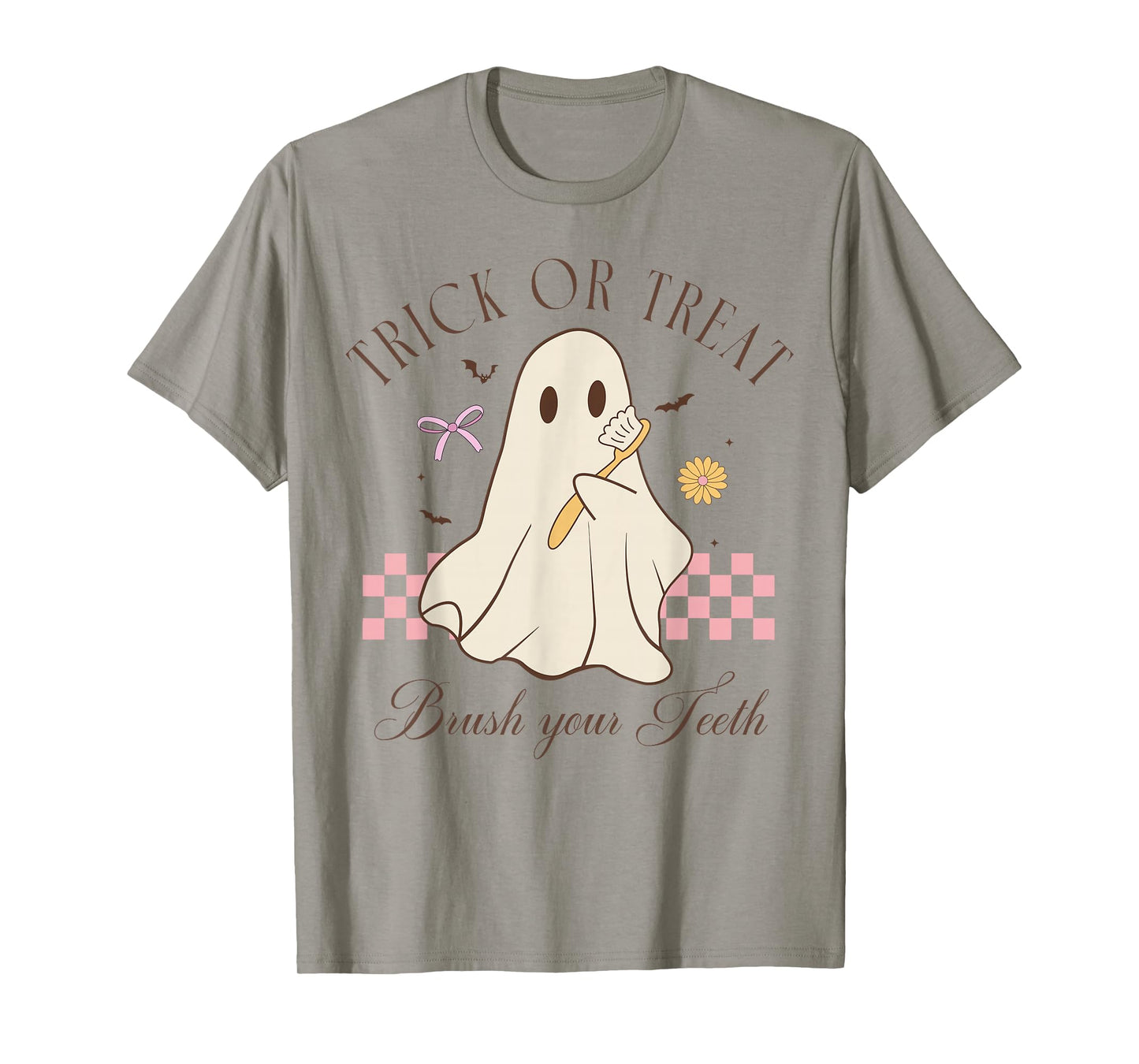 Trick Or Treat Brush Your Teeth Dental Hygienist Halloween T-Shirt
