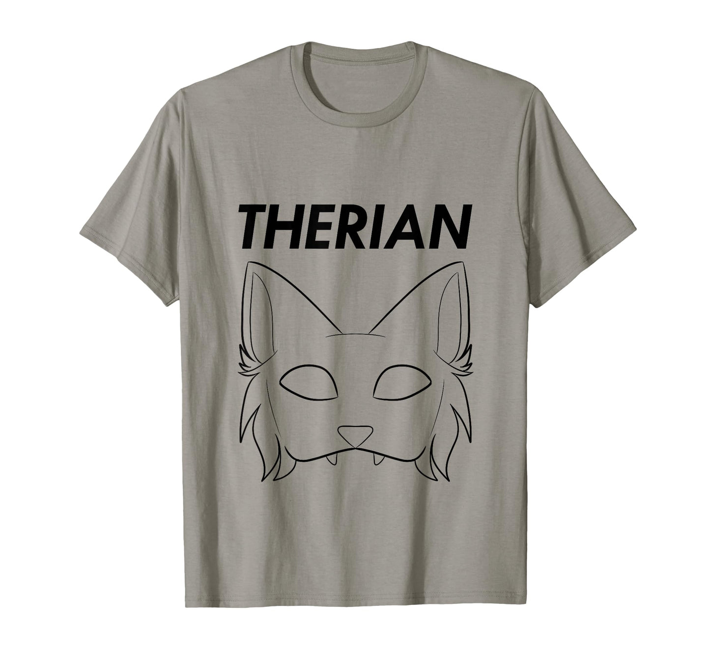 Therian Furry Animal Mask Wolf Cat Dog T-Shirt