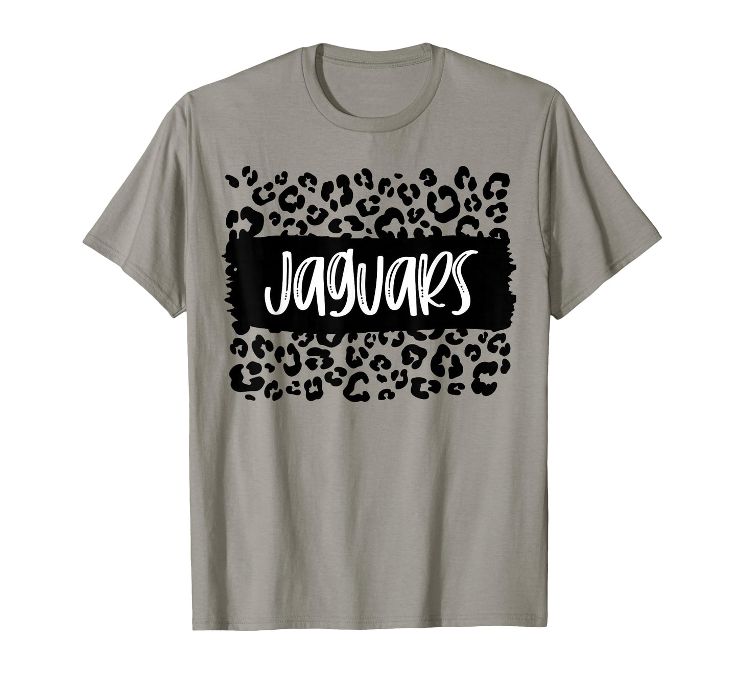 Jaguars Team Mascot School Spirit Game Night Leopard Print T-Shirt