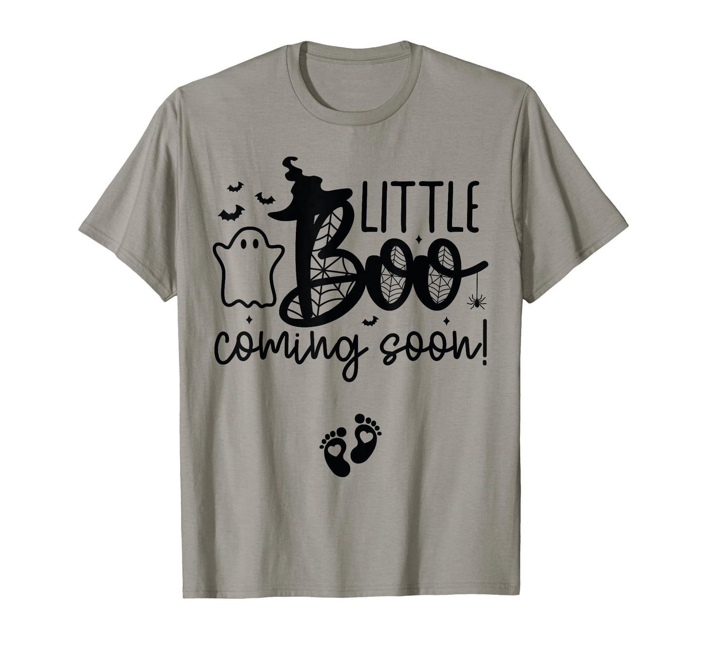 Halloween Pregnancy Announcement Little Boo Coming Soon T-Shirt