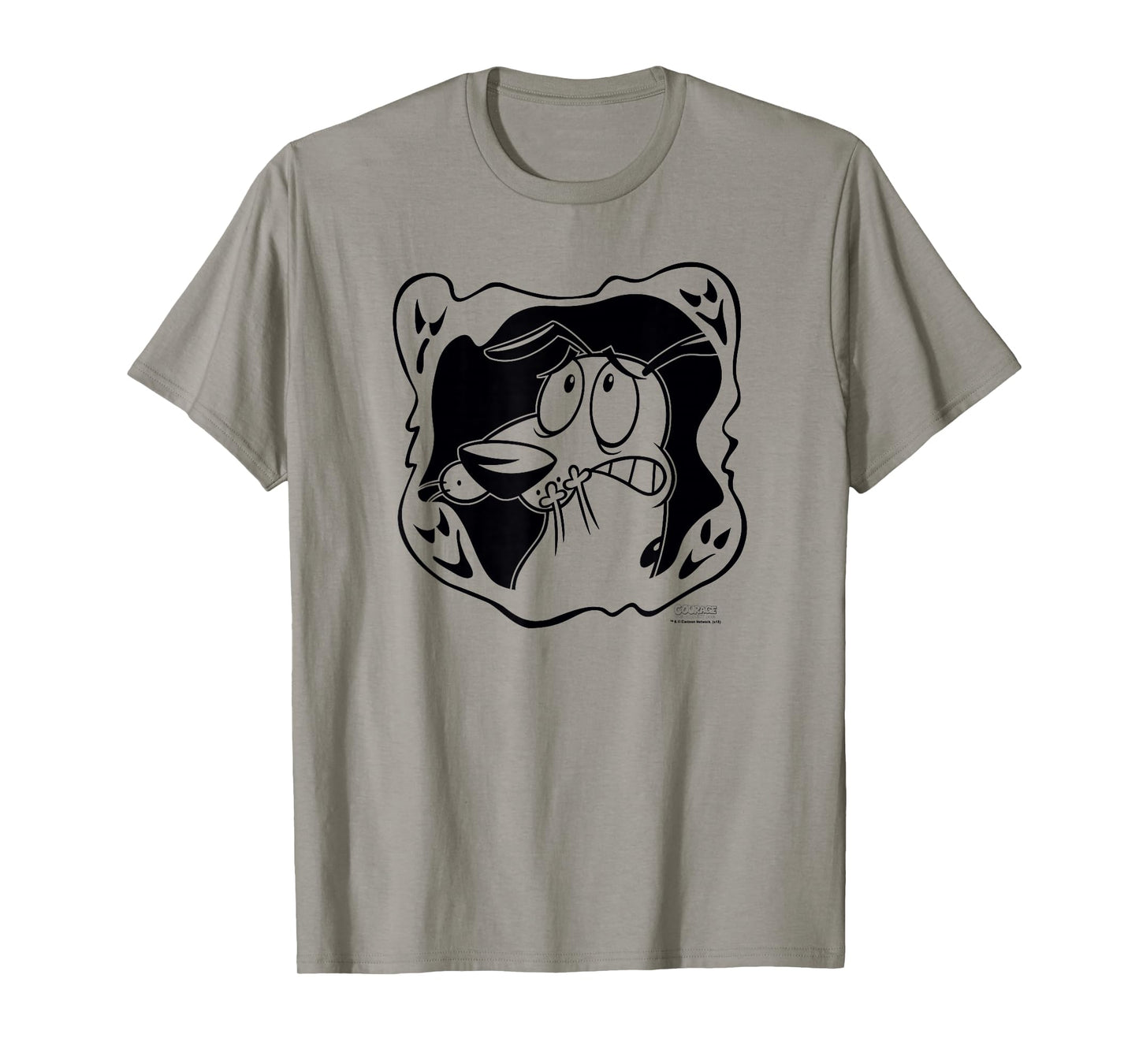 Courage the Cowardly Dog Ghost Frame T-Shirt