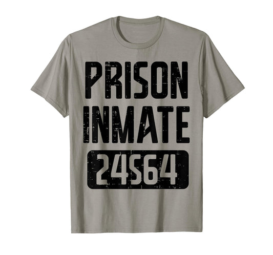 Prison Inmate Jail Prisoner Halloween Costume Men Women Kids T-Shirt