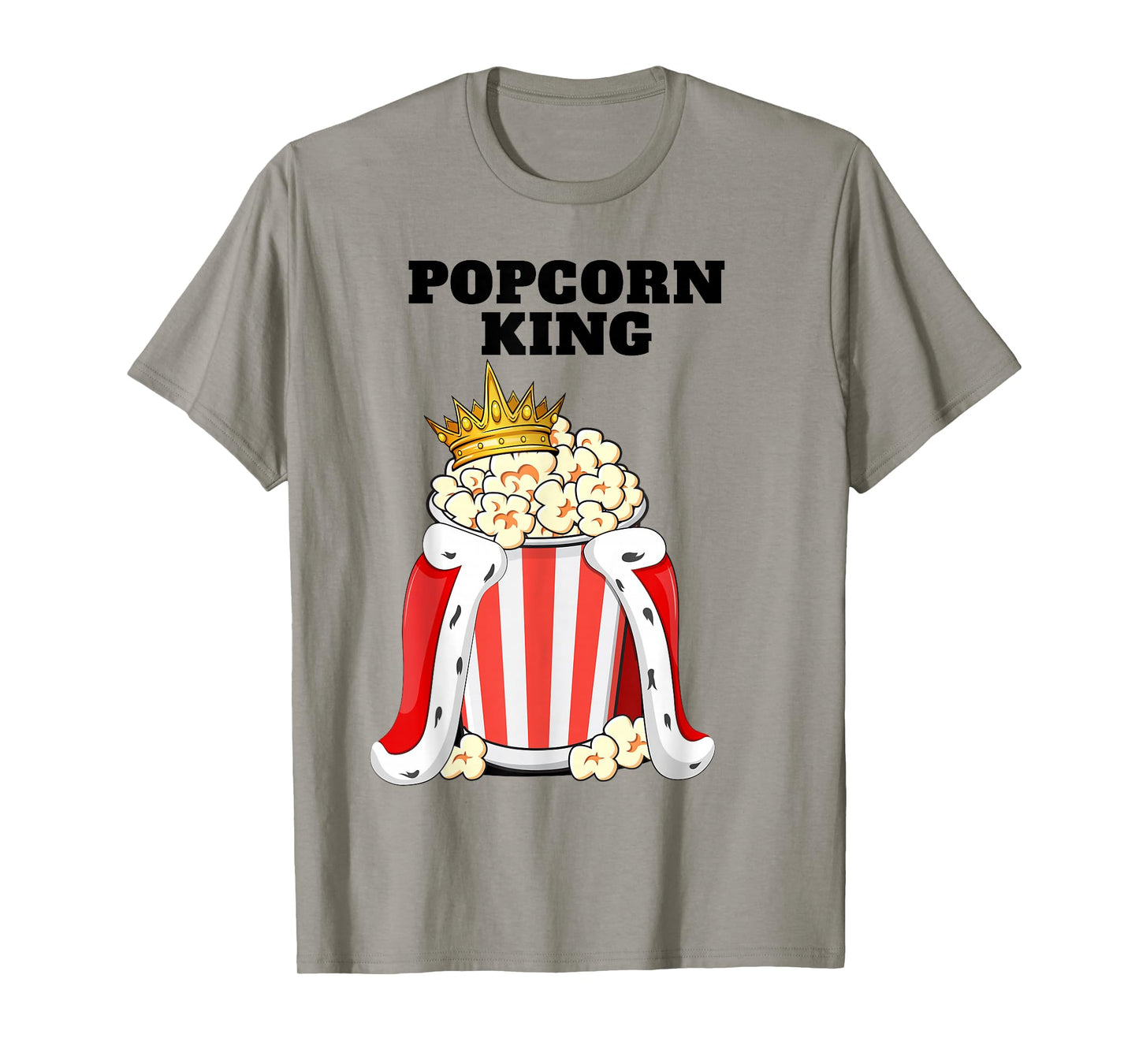 Popcorn King | Mens Popcorn Lover Shirt | Cute Popcorn T-Shirt