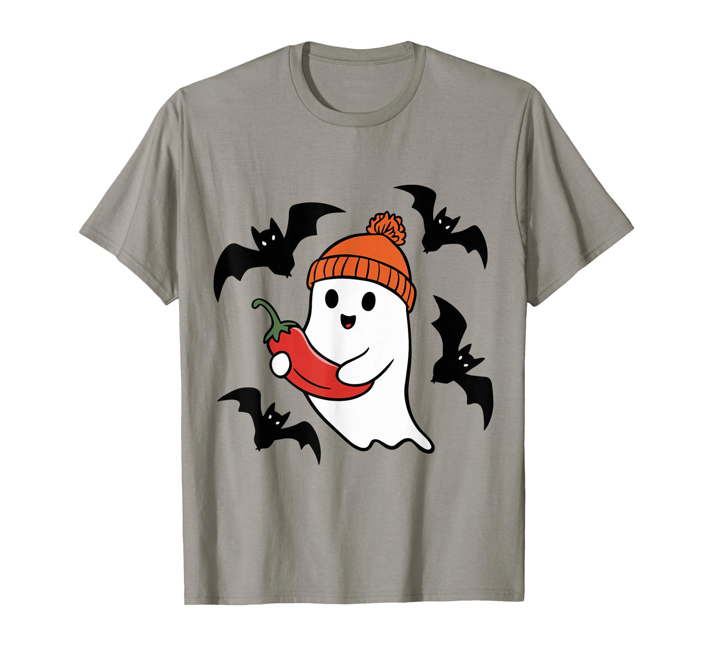 Cute Ghost Pepper Lovers Spooky Halloween Costume T-Shirt
