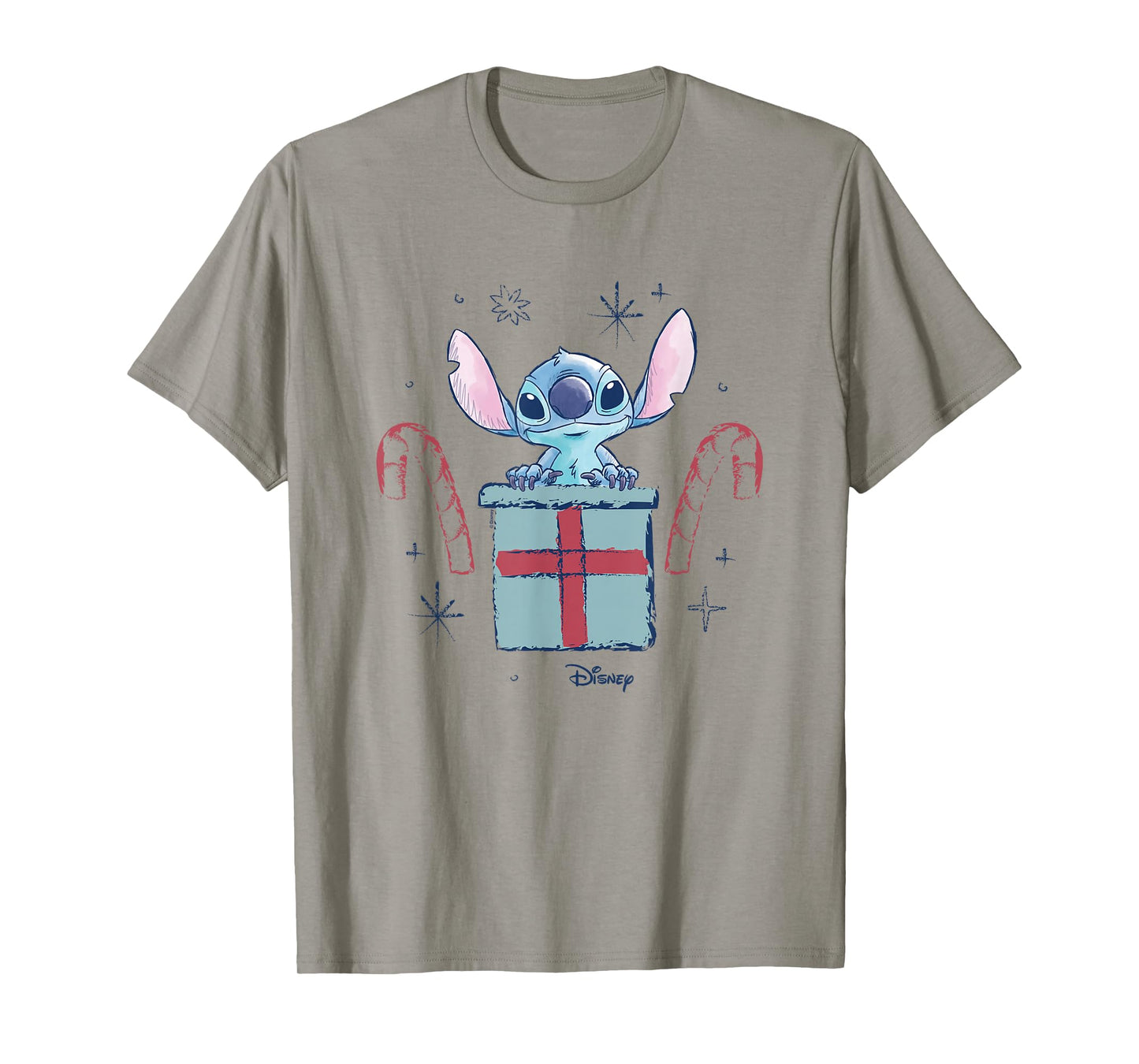 Lilo & Stitch - Christmas Stitch Candy Cane Gift T-Shirt