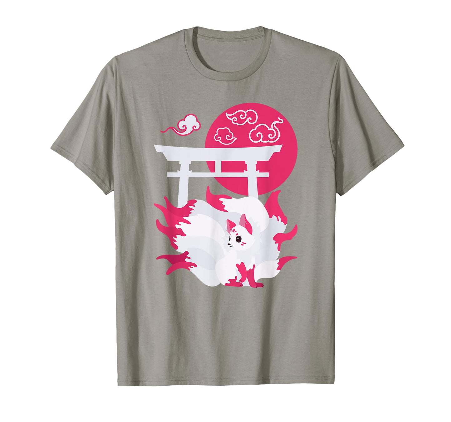 Nine-tailed Fox Kitsune Japanese Anime T-Shirt