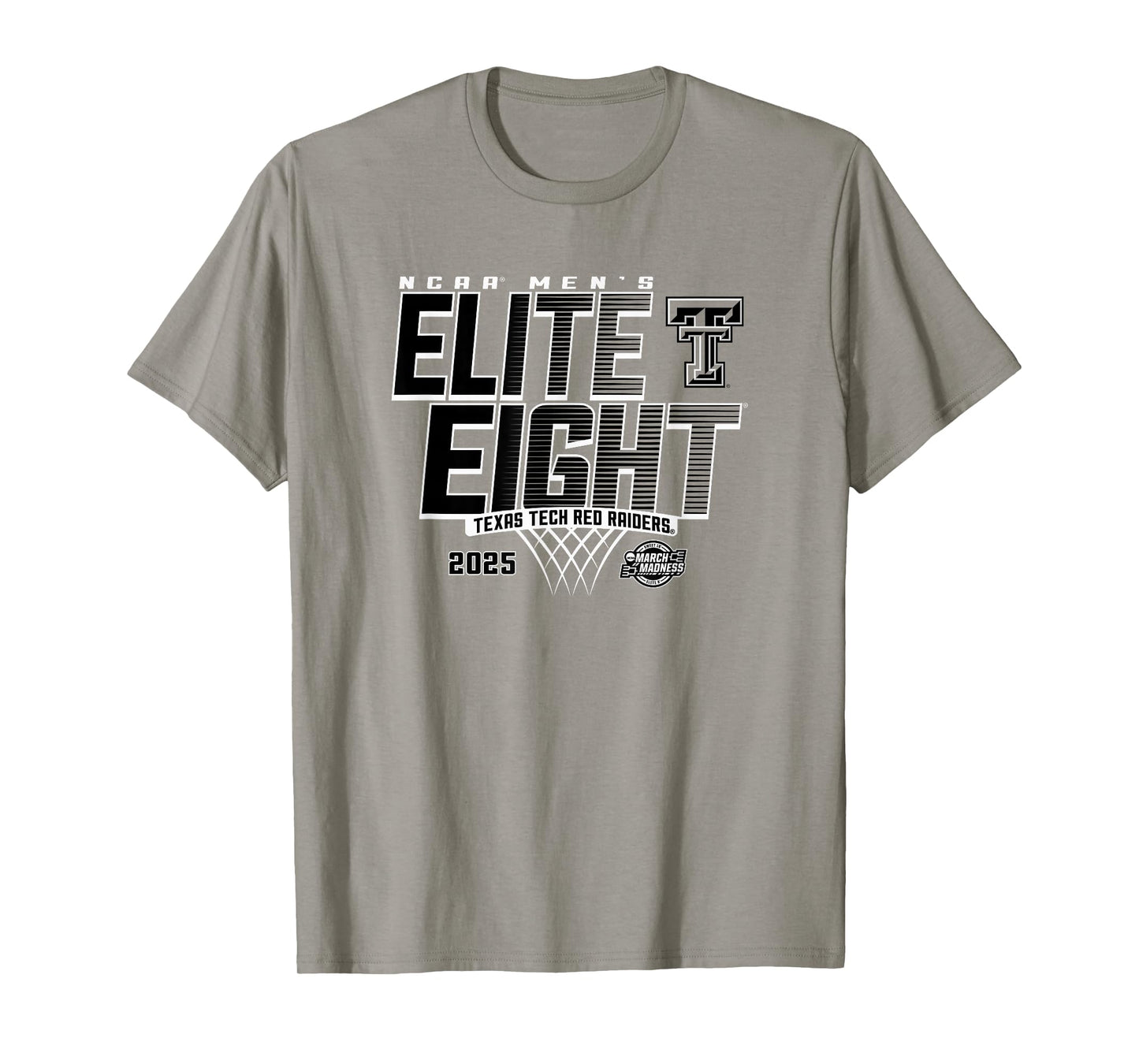 Texas Tech Red Raiders Elite 8 2025 Men's Basketball Fade T-Shirt