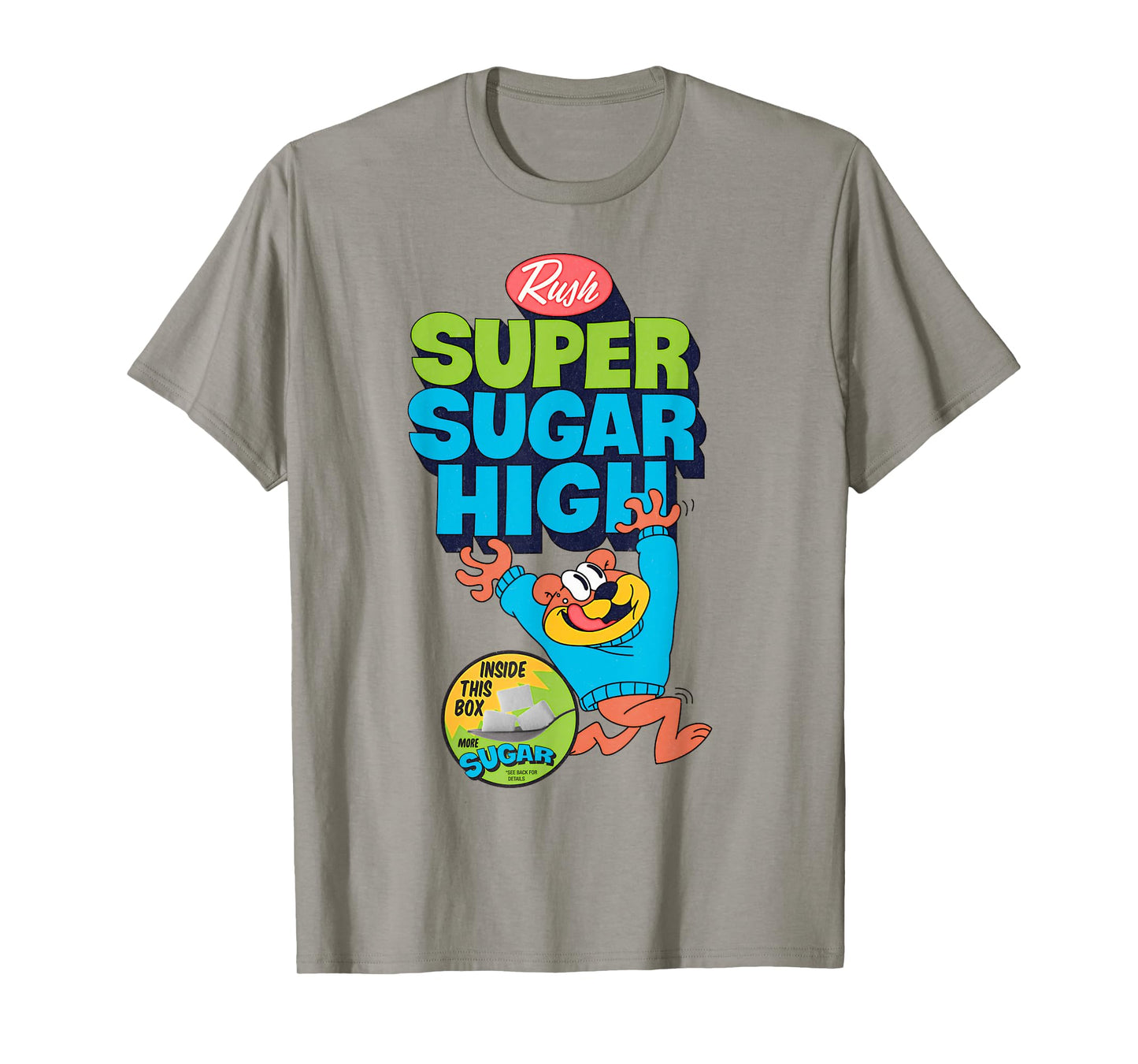 Super Sugar Funny Cereal Box Sweet Tooth Bear Candy T-Shirt