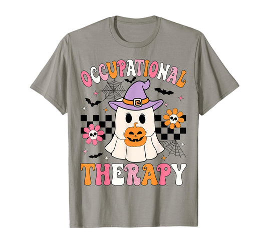 Groovy OT Halloween Occupational Therapy Halloween OT Ghost T-Shirt