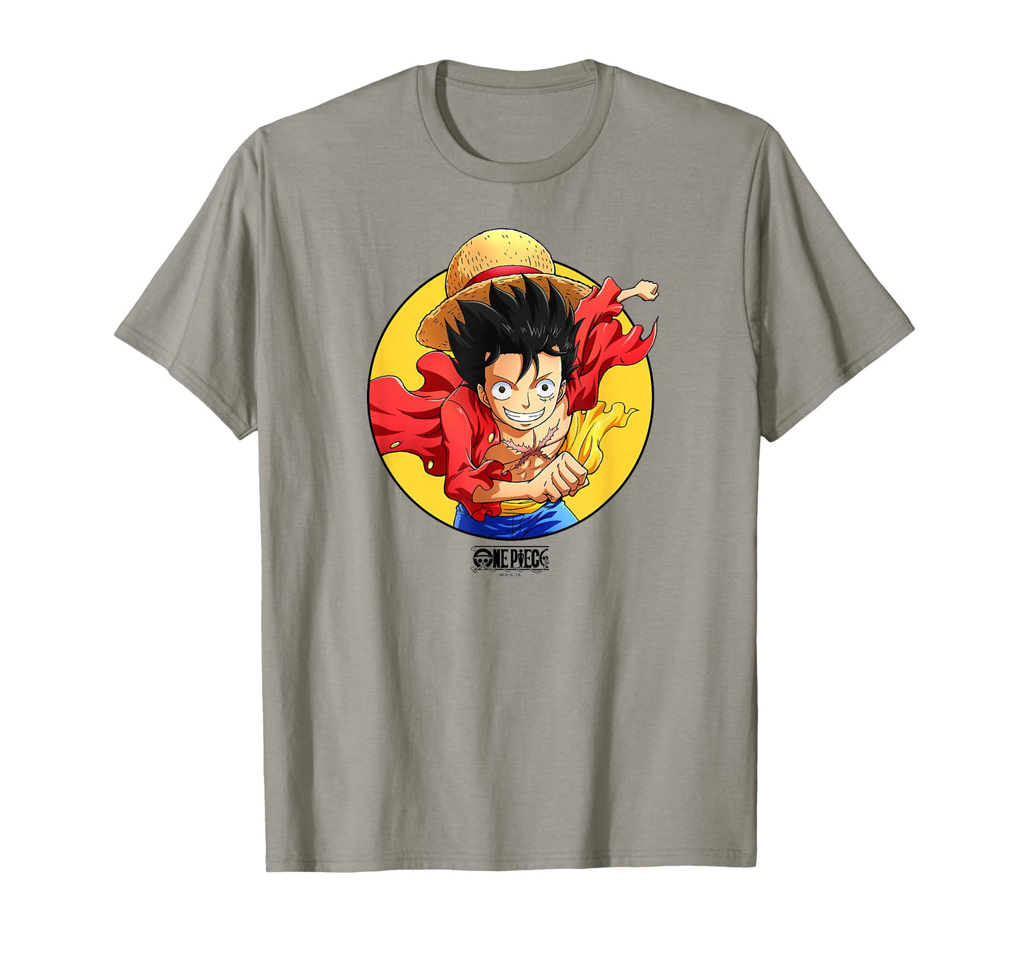 One Piece Anime Luffy Celebration Circle T-Shirt