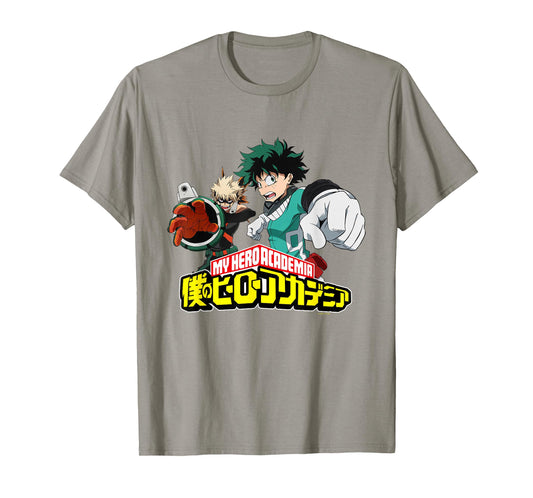 My Hero Academia Bakugo and Midoriya Fight Pose Anime T-Shirt