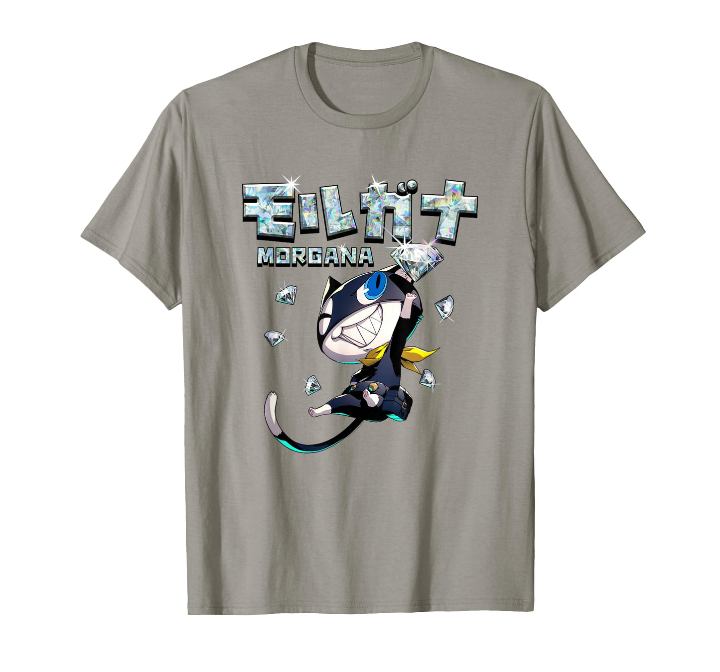 Persona 5 Morgana with Kanji and Diamonds RPG Video Game T-Shirt