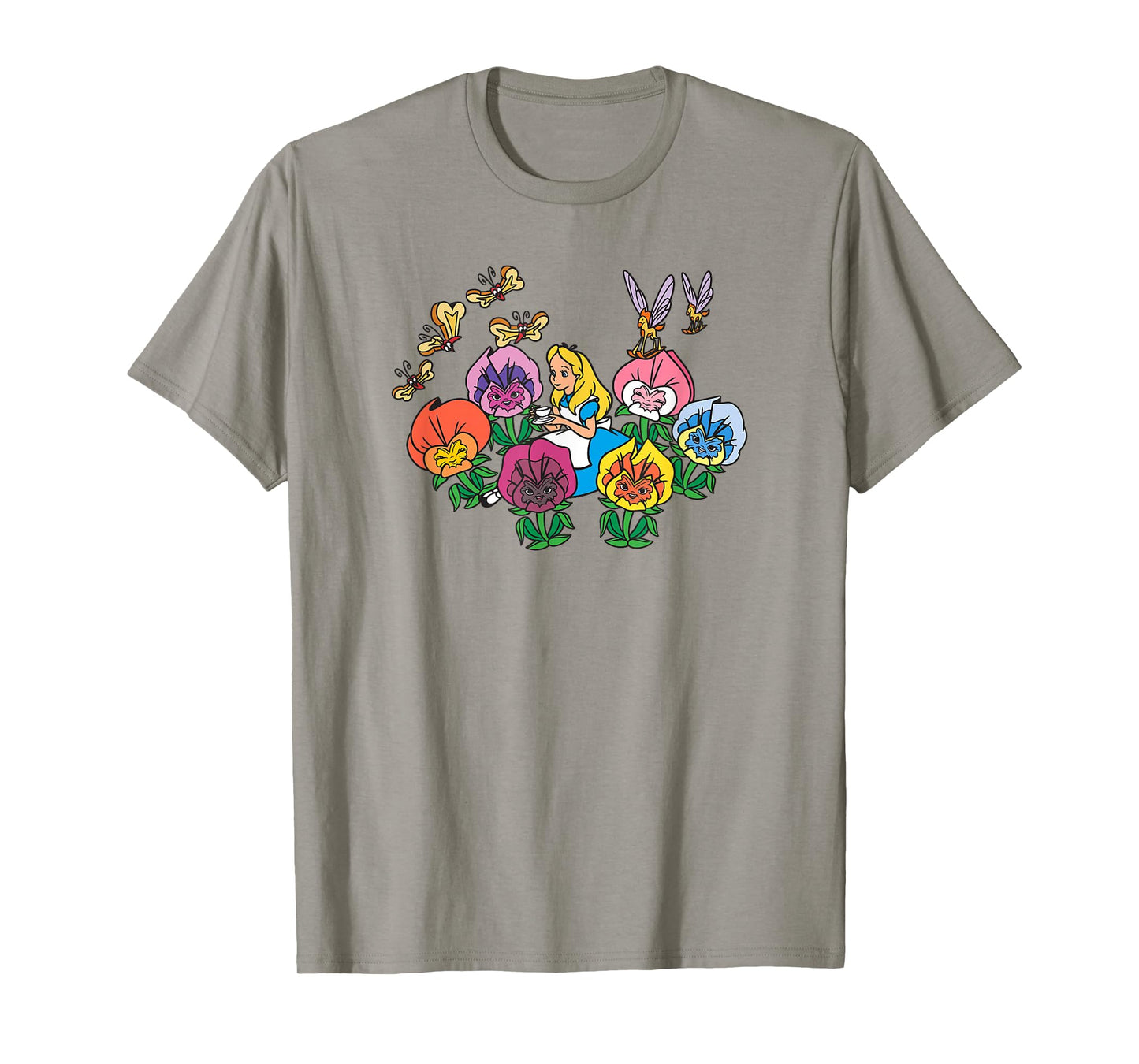 Disney Alice in Wonderland Alice In Field Of Flowers T-Shirt