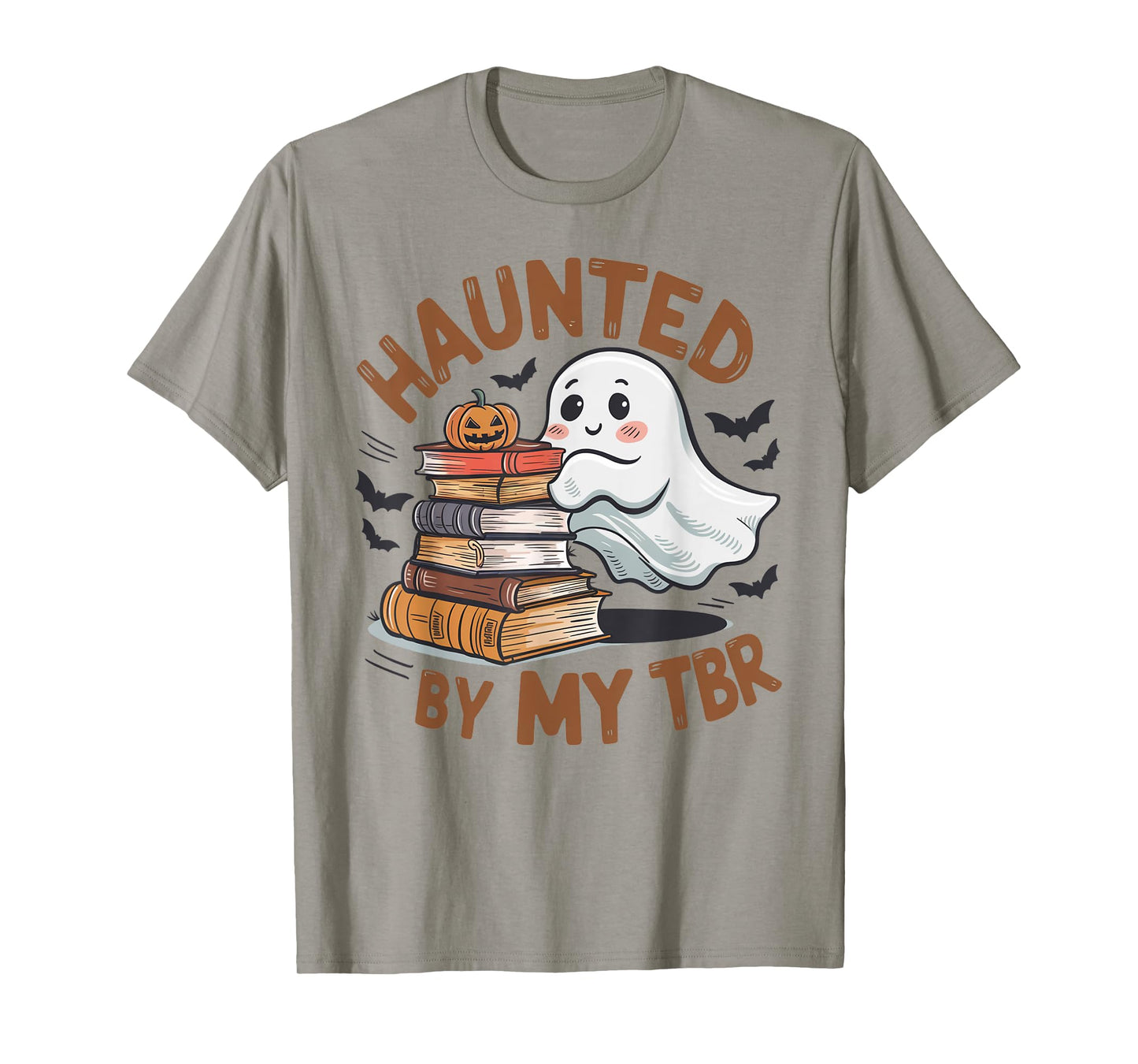 Haunted By My TBR Cute Ghost Book Reading Teacher Halloween T-Shirt