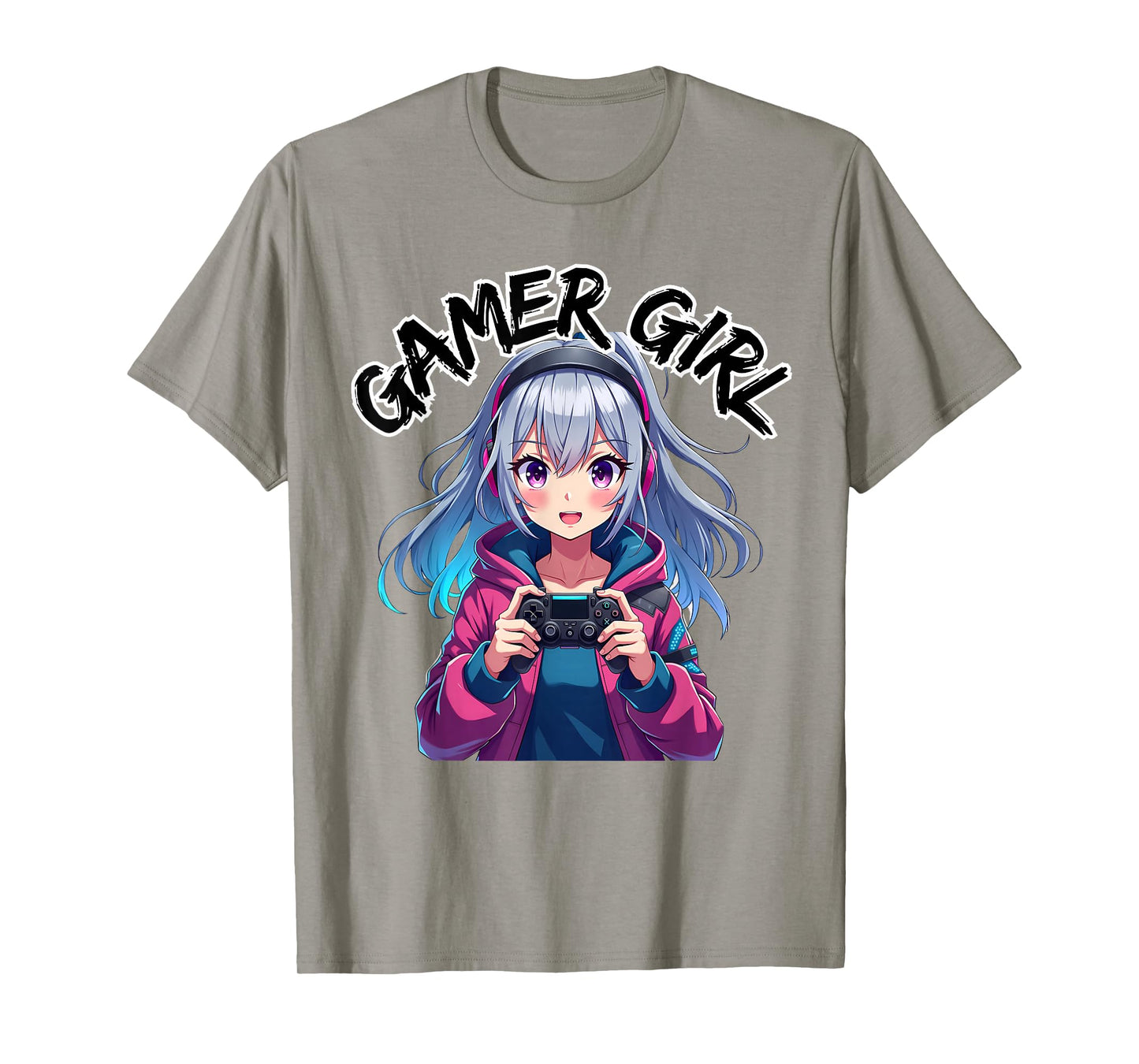 Gamer Girl Gaming Anime Cute Video Game Women Girls T-Shirt