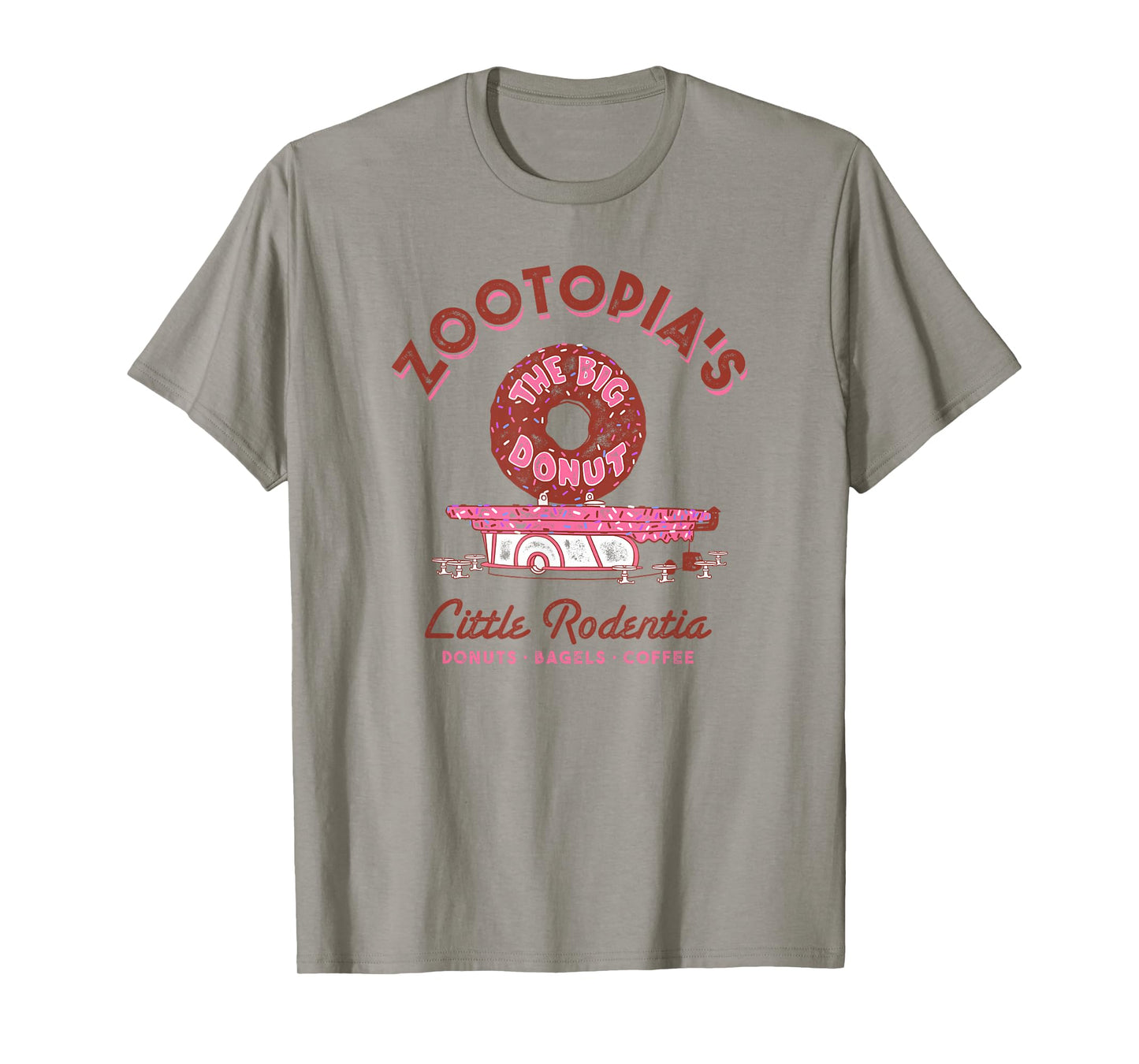 Disney Zootopia The Big Donut Coffee Shop T-Shirt