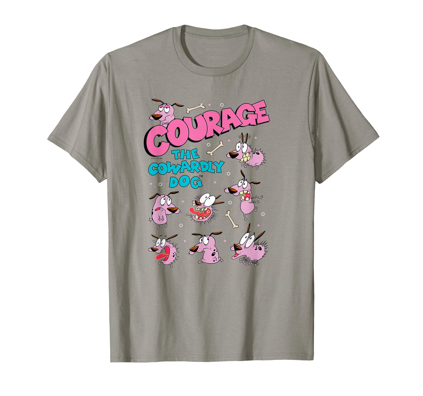 Courage the Cowardly Dog Moods of Courage Collage Cartoon T-Shirt