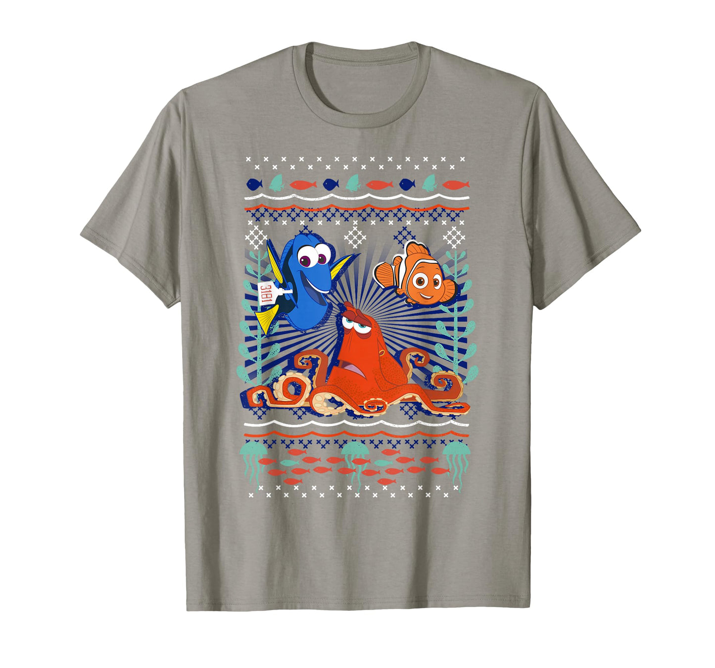 Disney Pixar Finding Dory Hank Nemo Dory Ugly Sweater Style T-Shirt