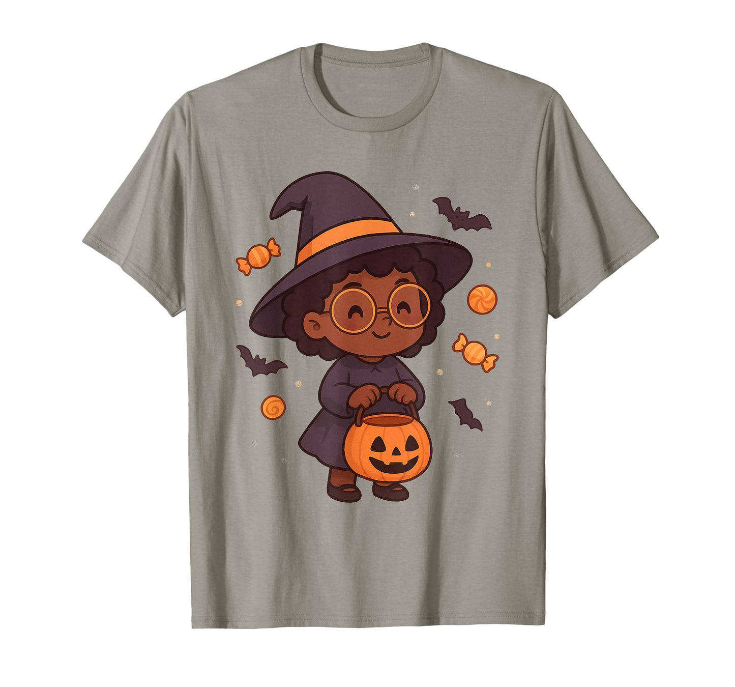 African American Halloween Witch Trick or Treat T-Shirt