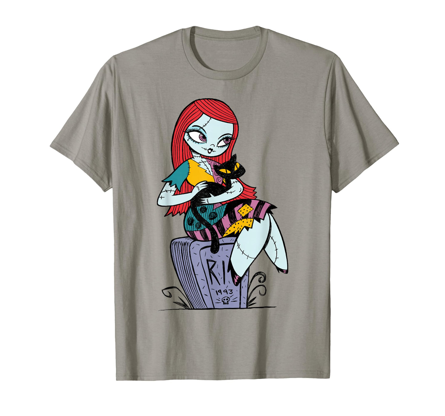 Disney The Nightmare Before Christmas Sally and Cat T-Shirt