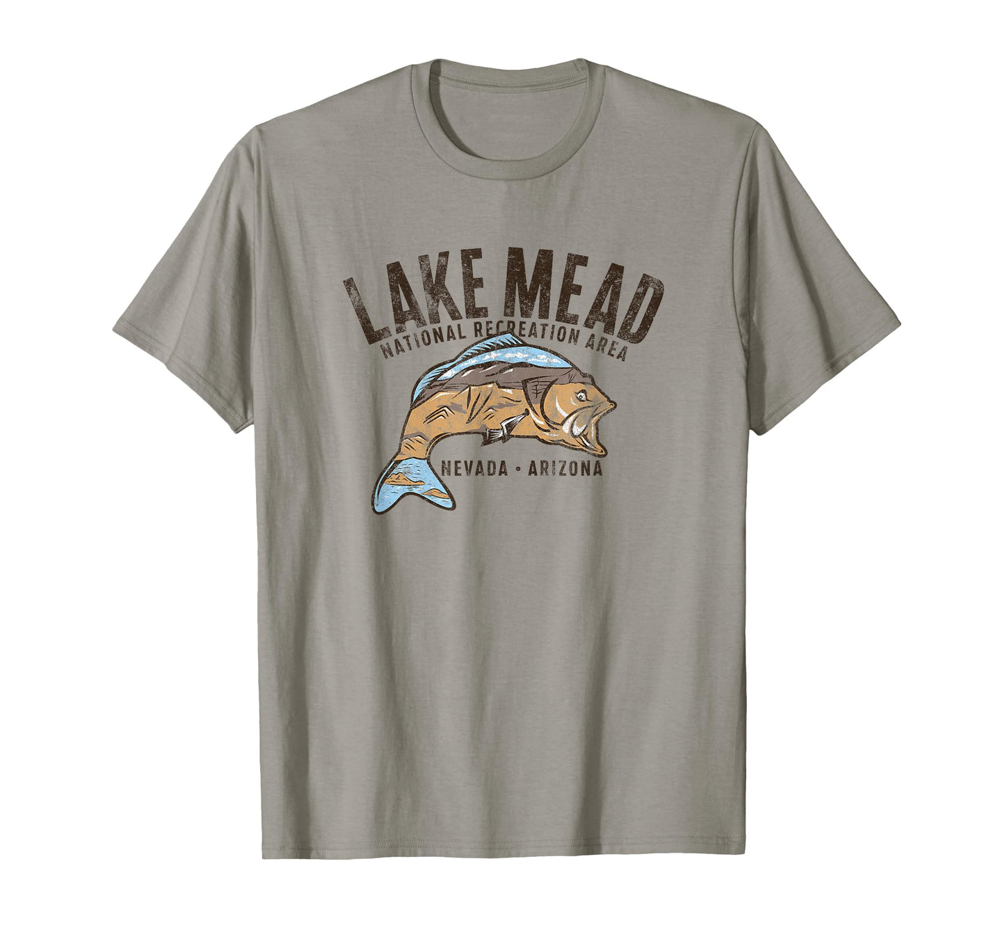 Lake Mead National Recreation Area Retro Fish T-Shirt