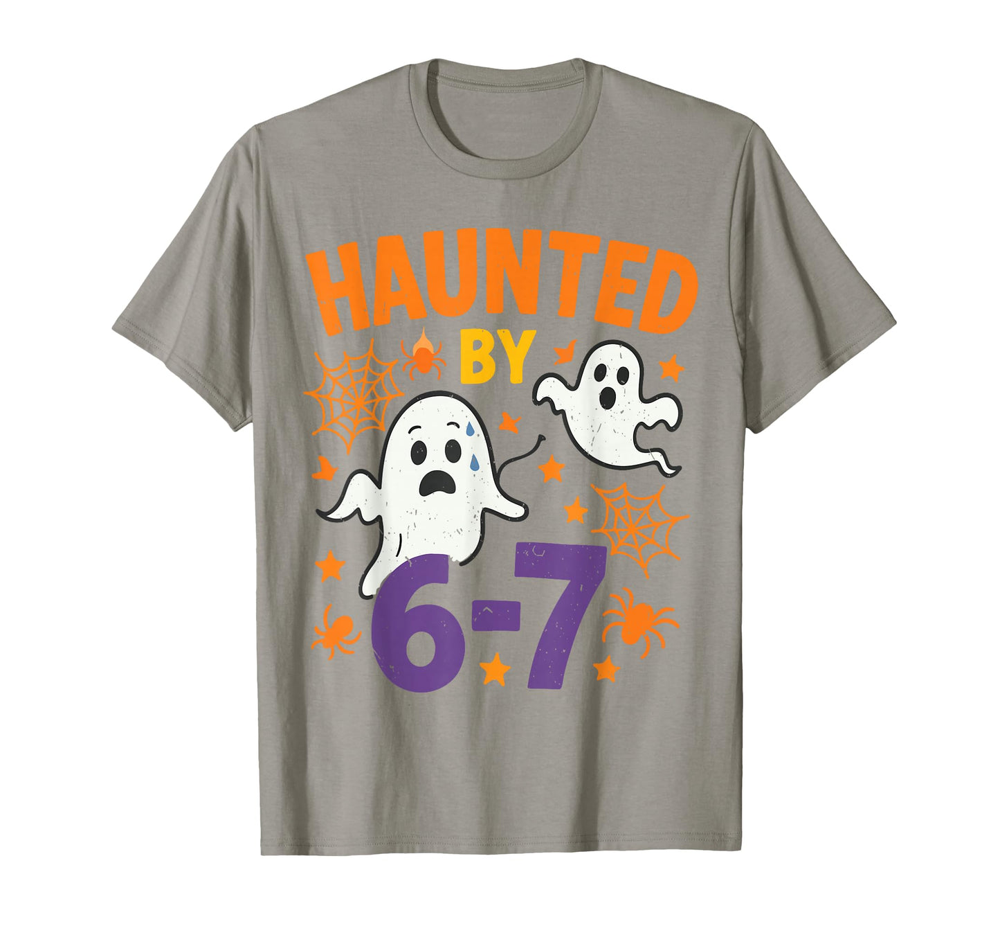 Haunted 67 Ghost Math Teacher Halloween Costume Math Pun T-Shirt