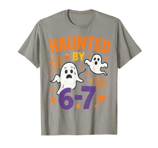 Haunted 67 Ghost Math Teacher Halloween Costume Math Pun T-Shirt
