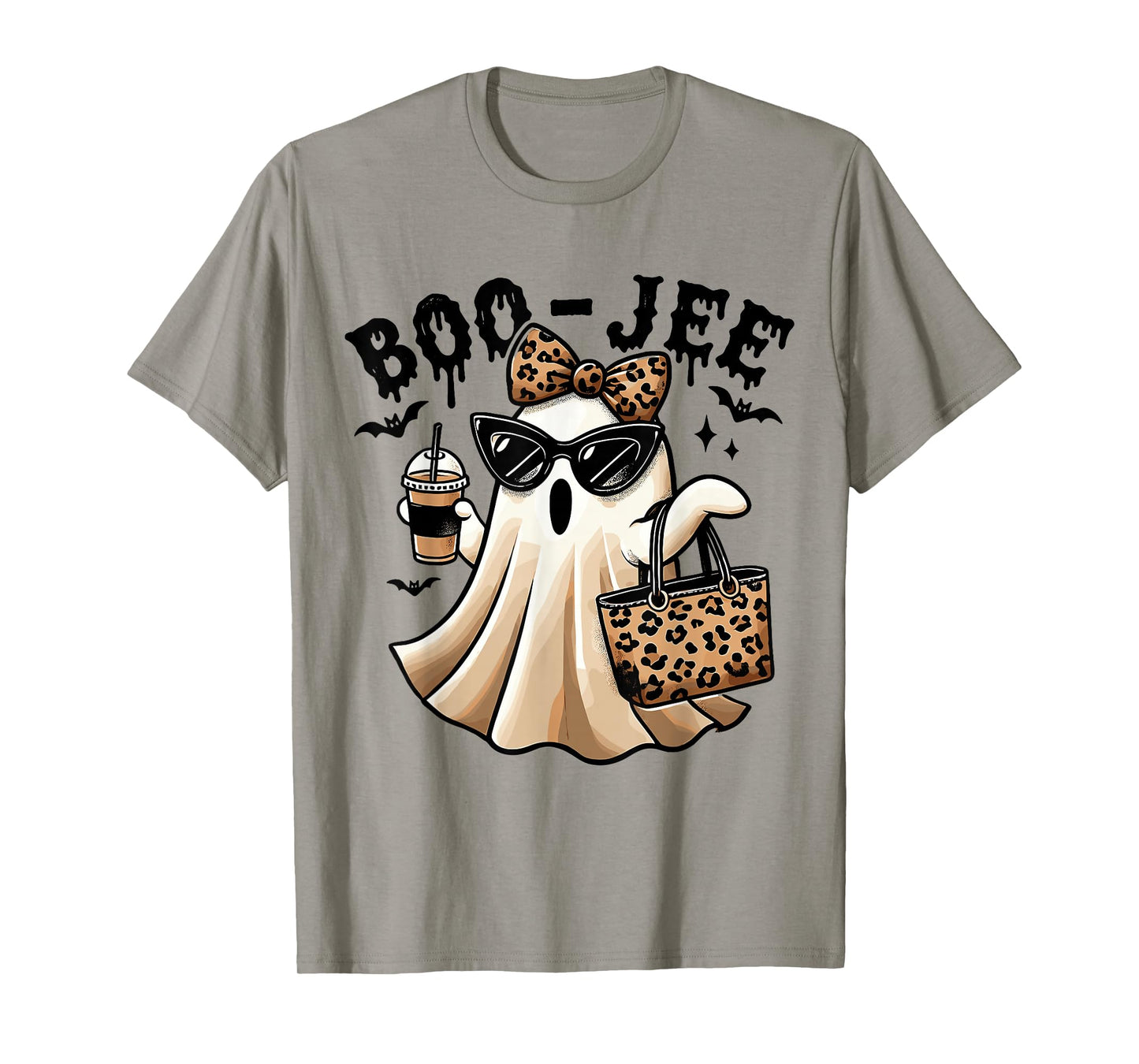 Boo JEE Ghost Spooky Vibes Halloween Boujee Women Funny T-Shirt