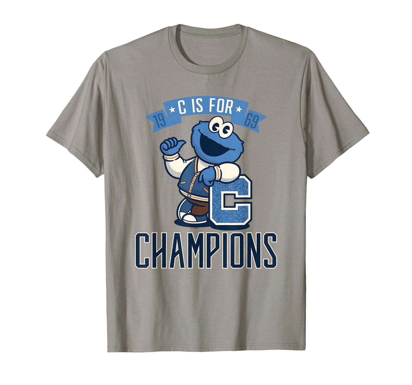 Sesame Street Cookie Monster C Is for Champions T-Shirt