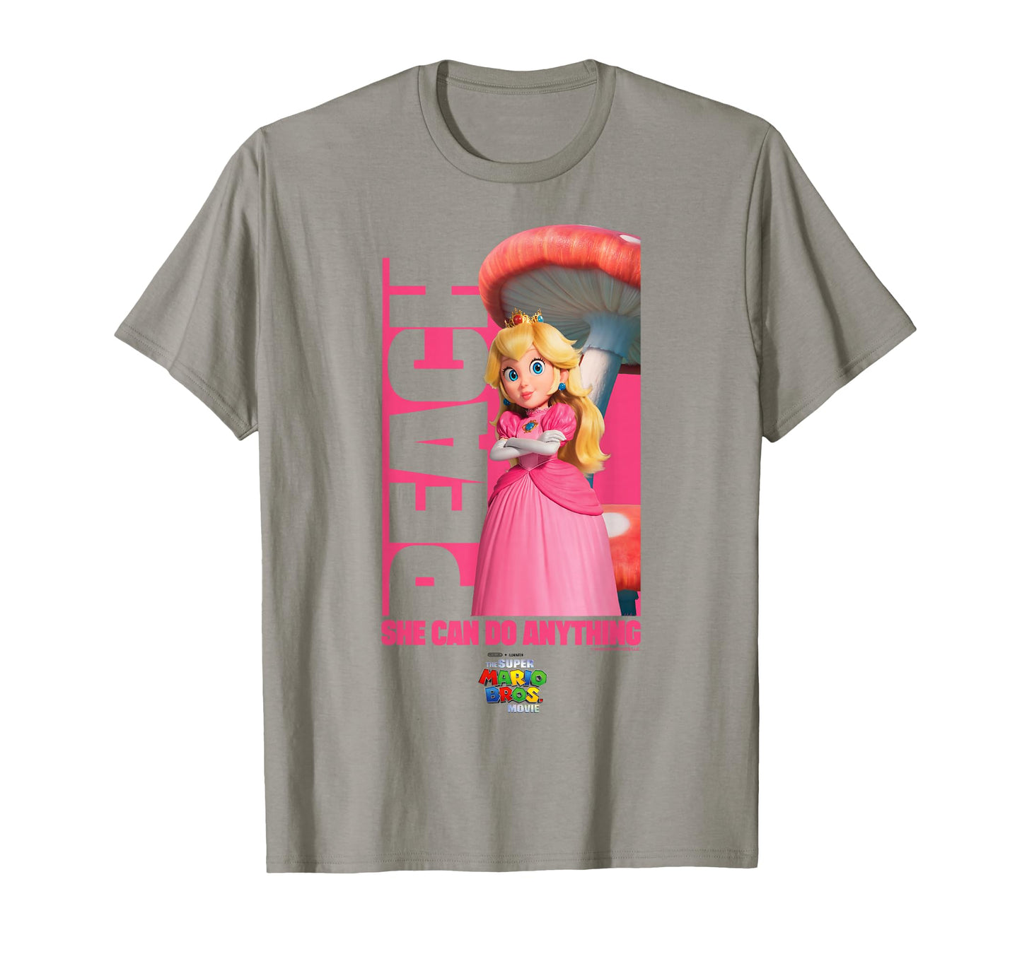 The Super Mario Bros. Movie She Can Do Anything Peach Poster T-Shirt