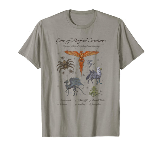 Harry Potter Care of Magical Creatures Hogwarts School T-Shirt