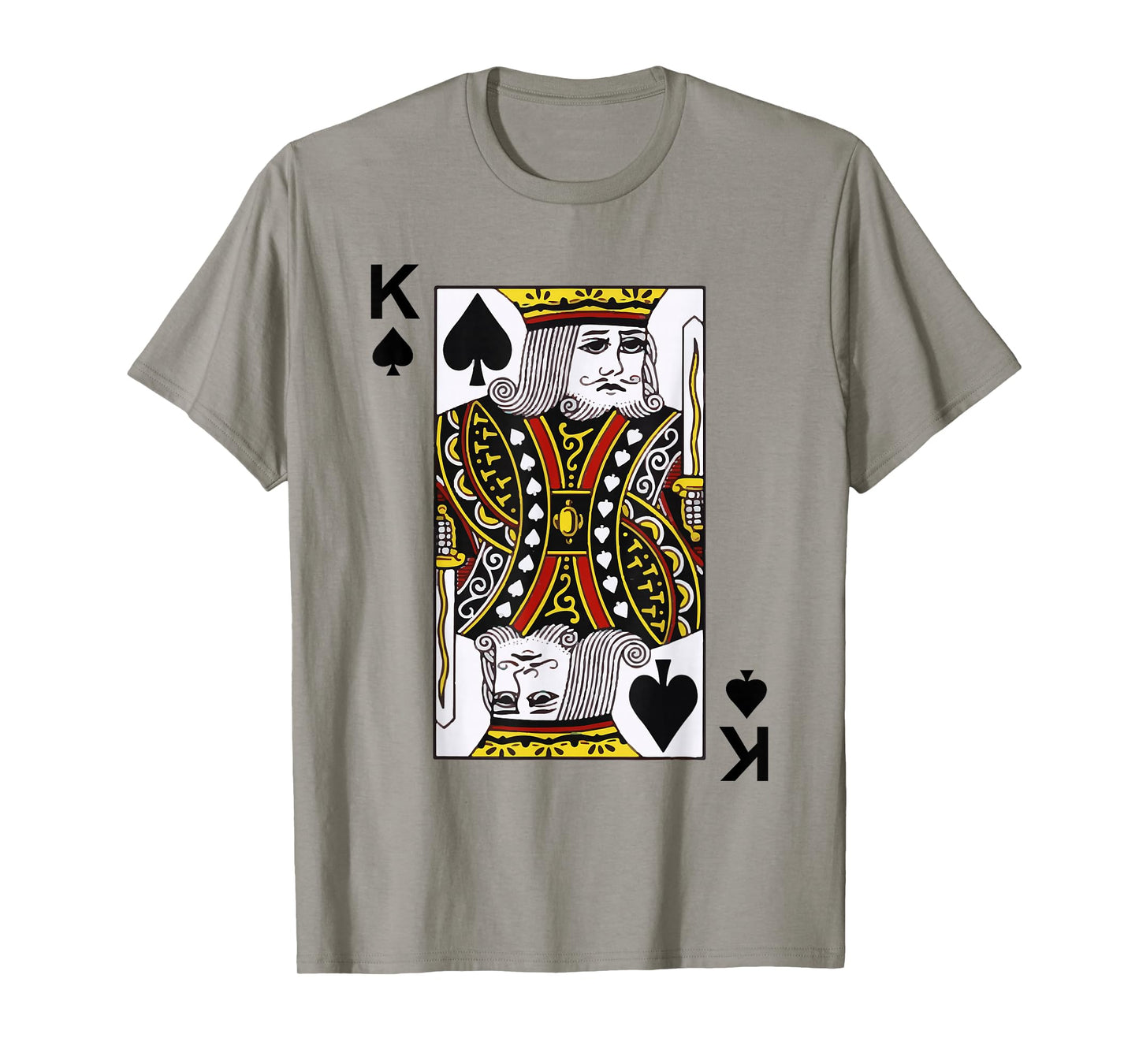 King of Spades Tshirt Blackjack Cards Poker 21 K Tee shirt T-Shirt