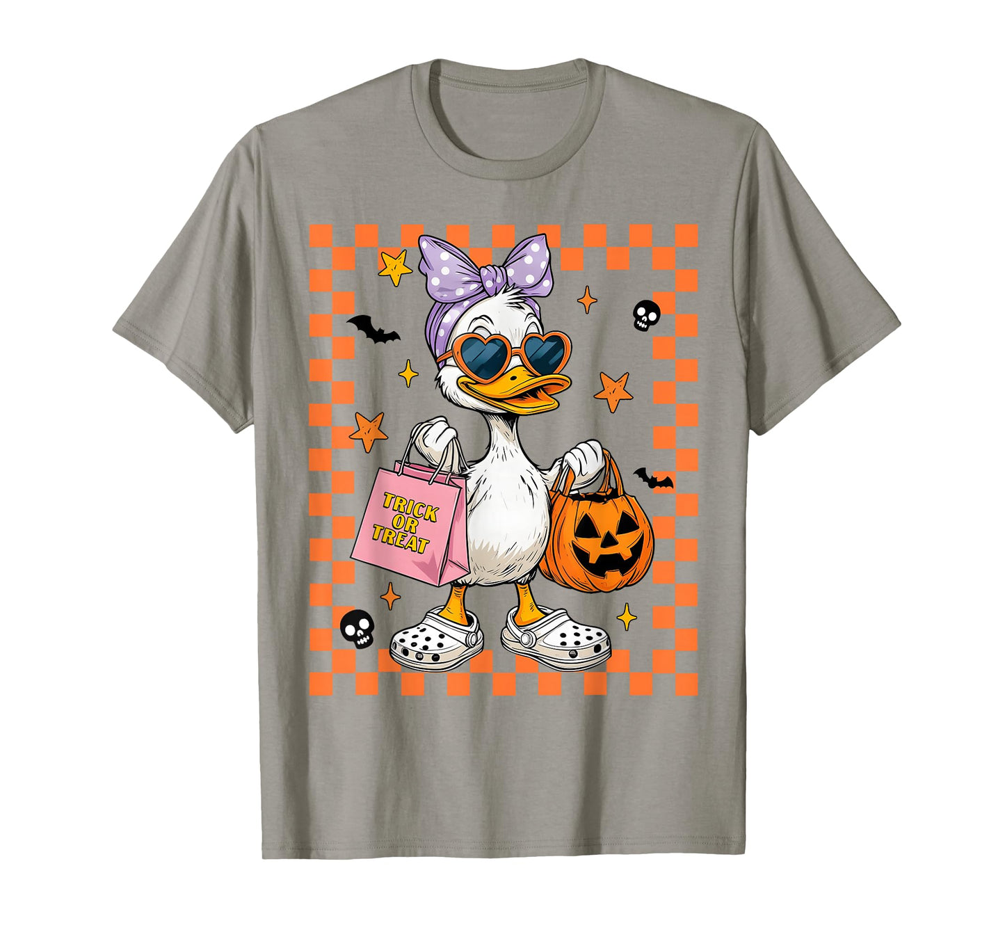 Silly Goose Coquette Bow Trick Or Treat Girl Women Halloween T-Shirt
