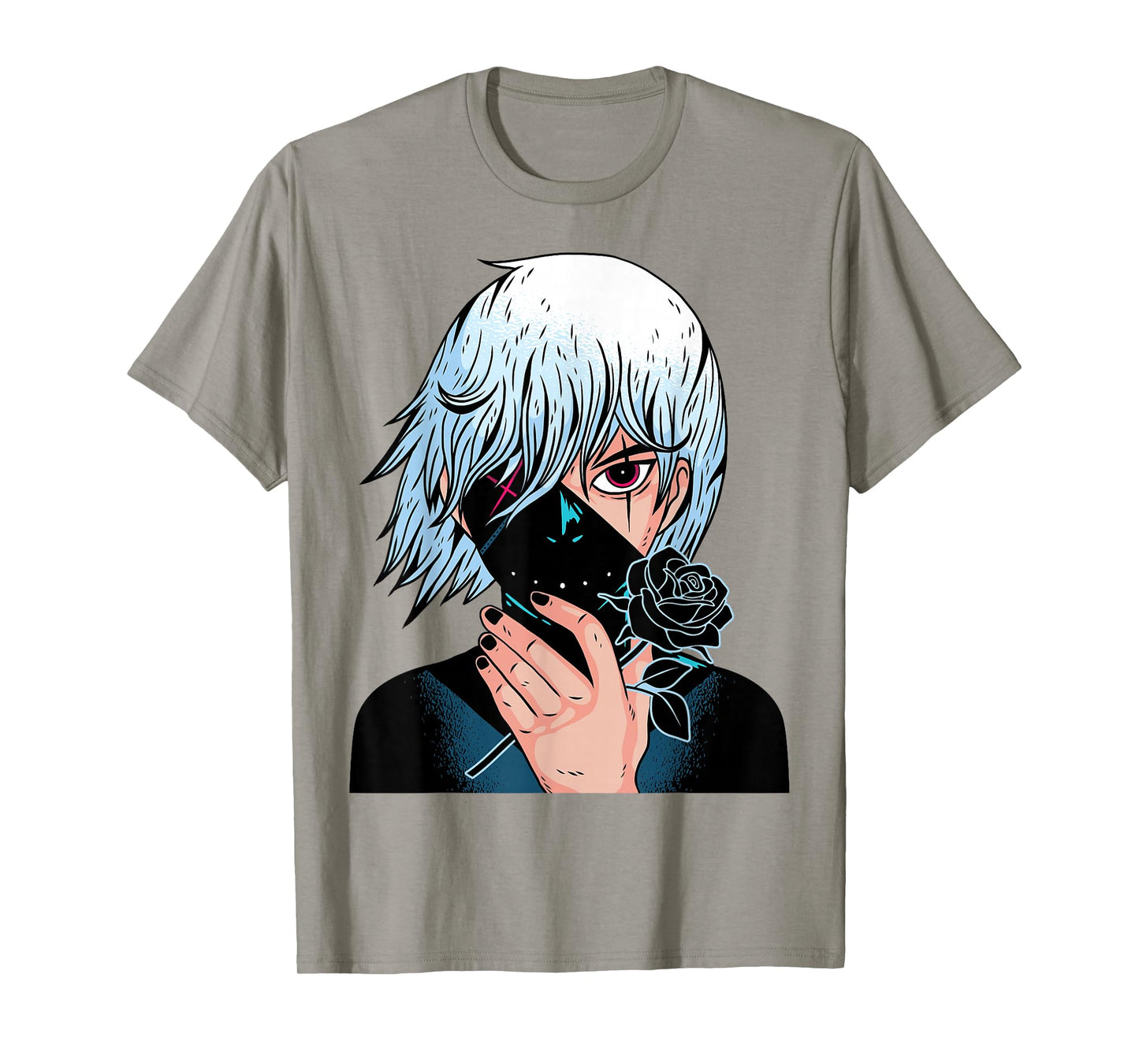 Black Roses - Alt Aesthetic - Anime Manga Pink T-Shirt