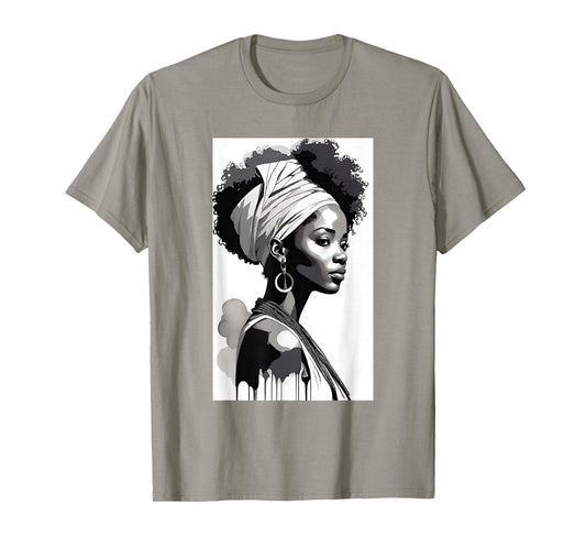 Afro Women Artwork African Women Graphic T-Shirt