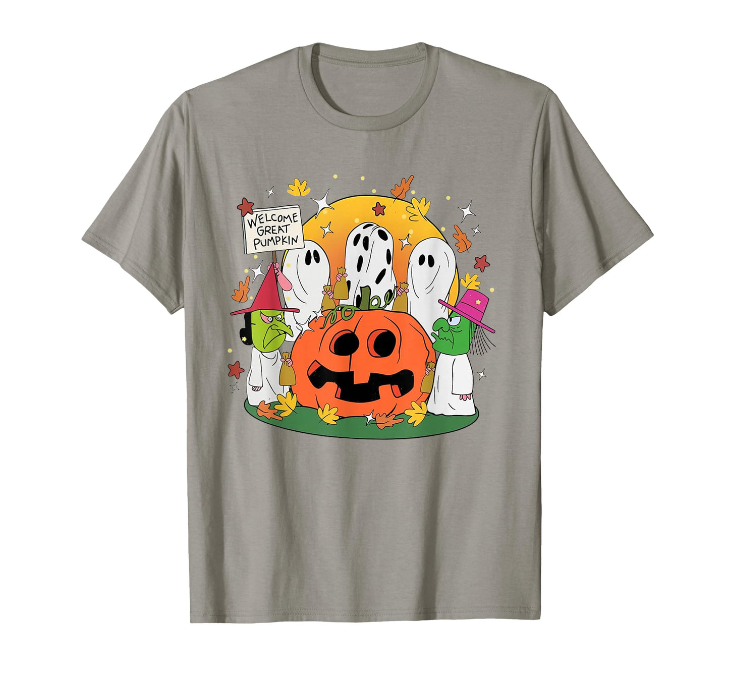 Welcome Great Pumpkin Boo Witch Pumpkin Halloween T-Shirt