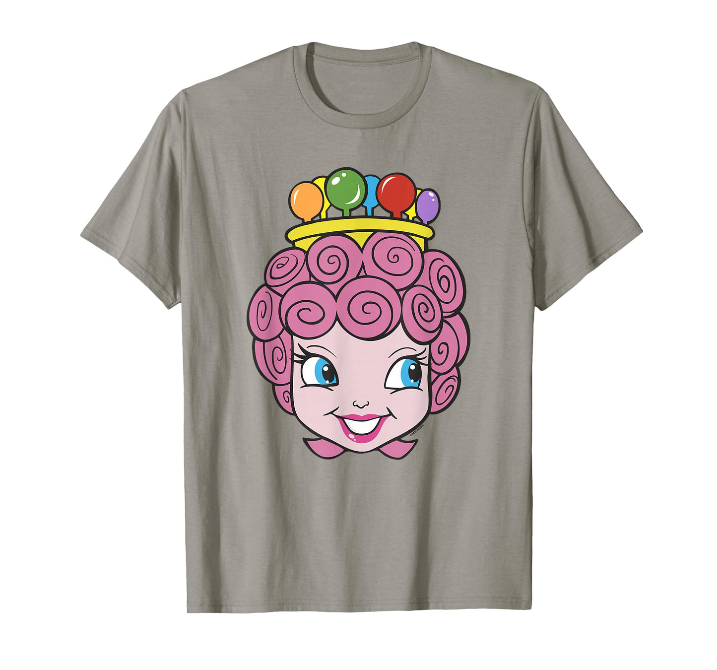 Candy Land Halloween Princess Lolly Big Face Portrait T-Shirt