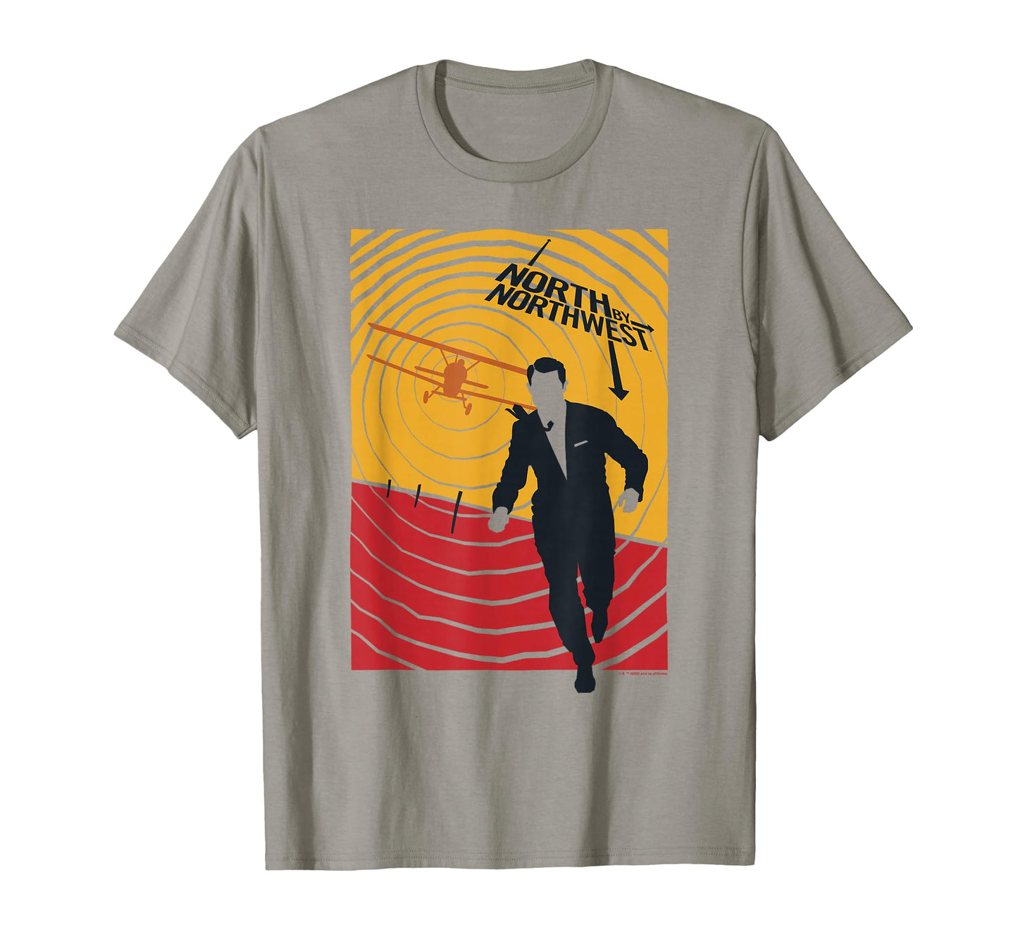WB100 North by Northwest Vintage Retro Radar Movie Poster T-Shirt