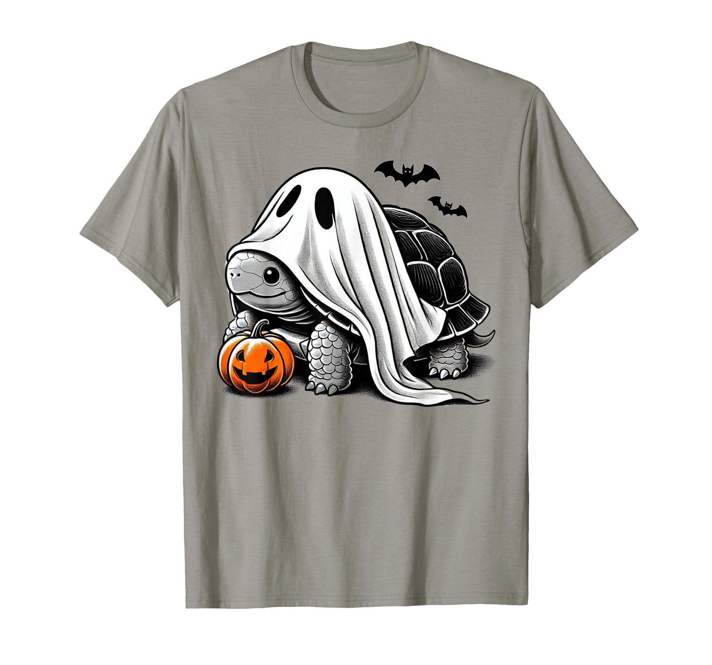 Halloween Turtle Ghost Pumpkin Costume Terrapin Tortoise T-Shirt