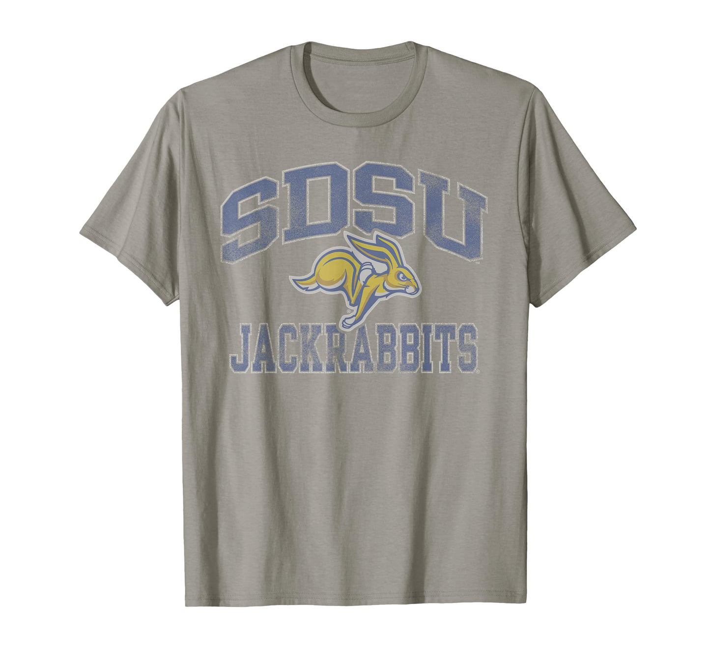 South Dakota State Jackrabbits Vintage Worn Gray T-Shirt