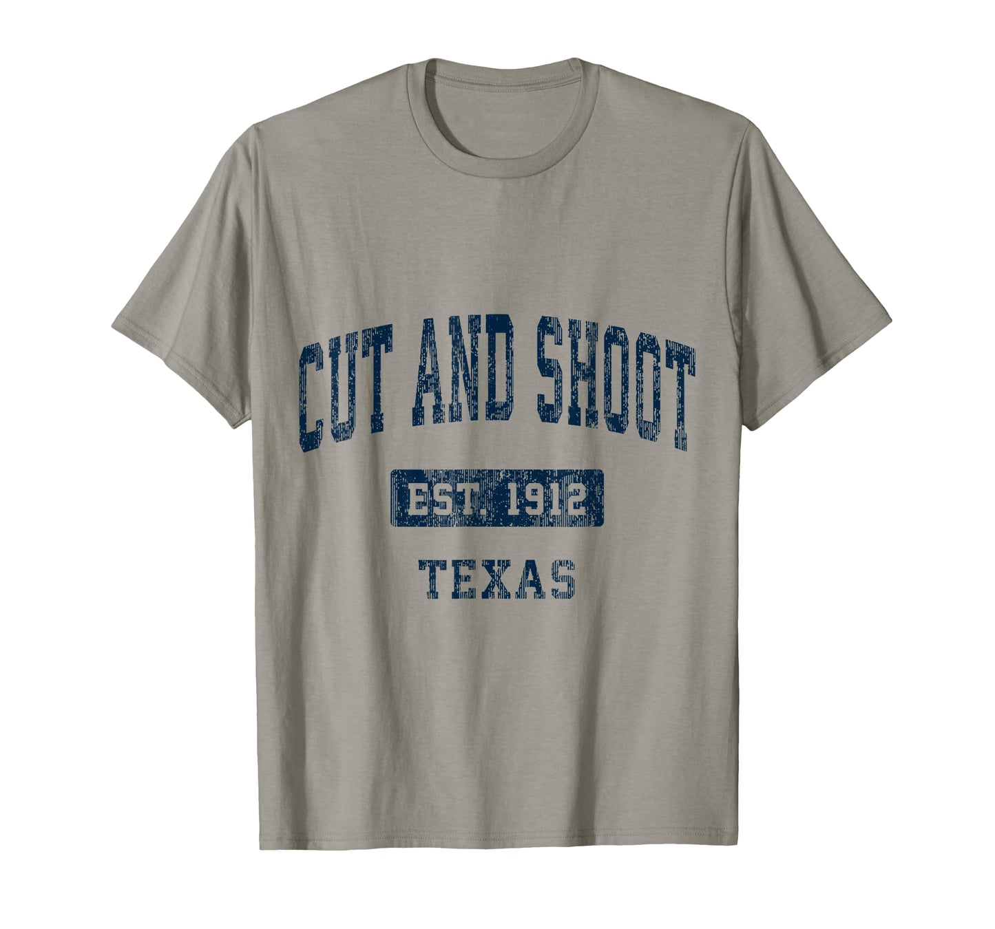 Cut and Shoot Texas TX Vintage Sports Established T-Shirt