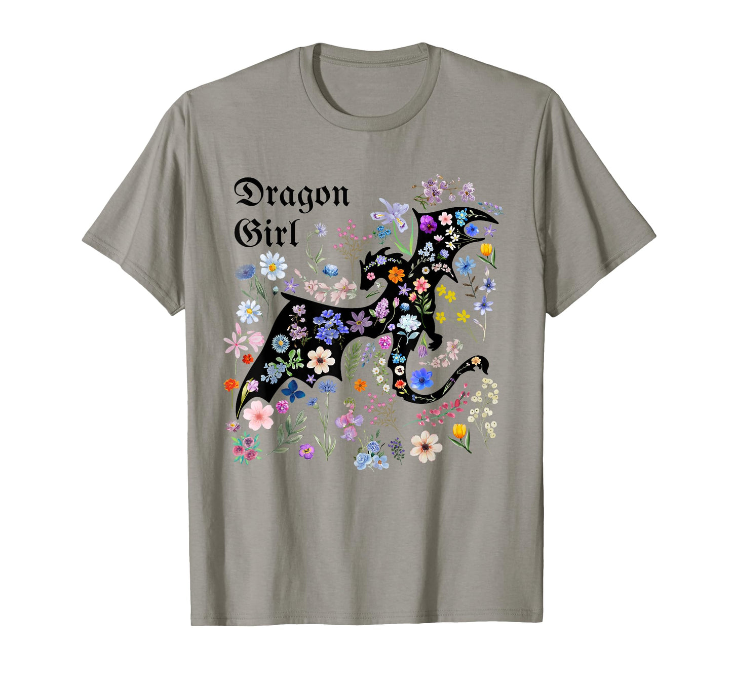 Women & Girls Floral Dragon Girl Matching T-Shirt