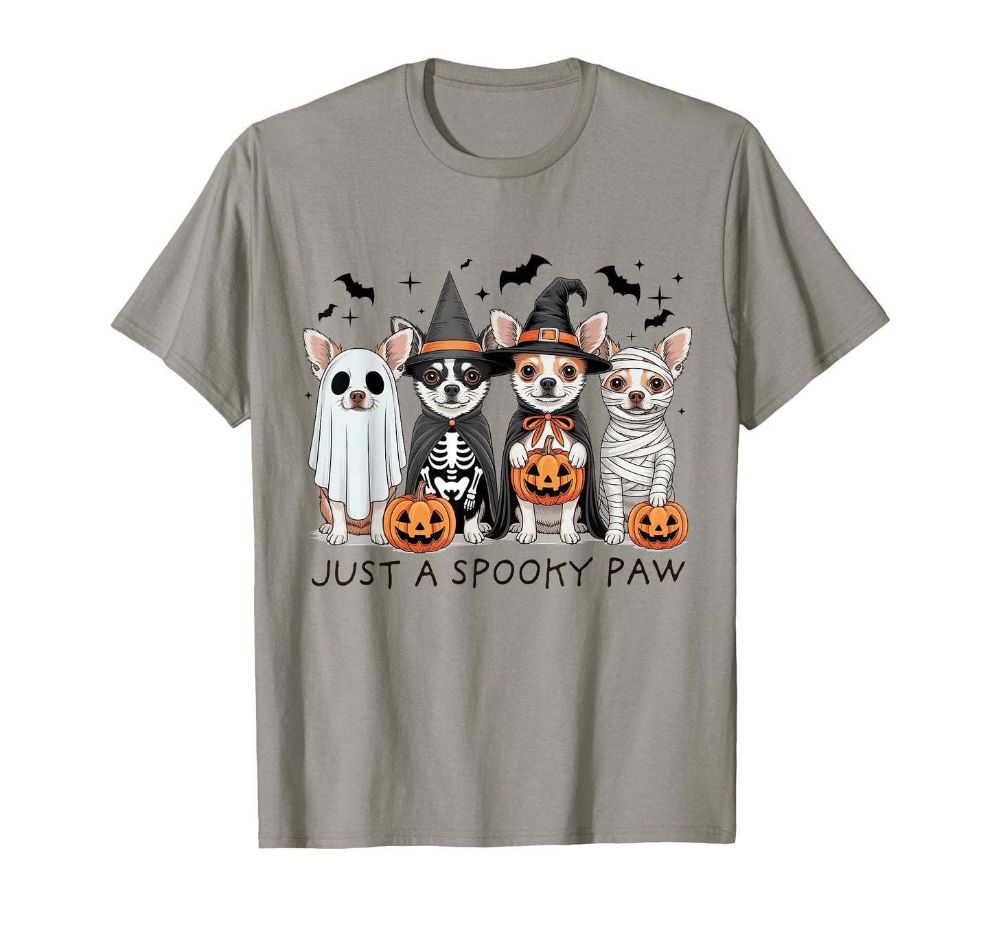 Chihuahua Ghost Cute Dog Ghost Halloween Thanksgiving T-Shirt