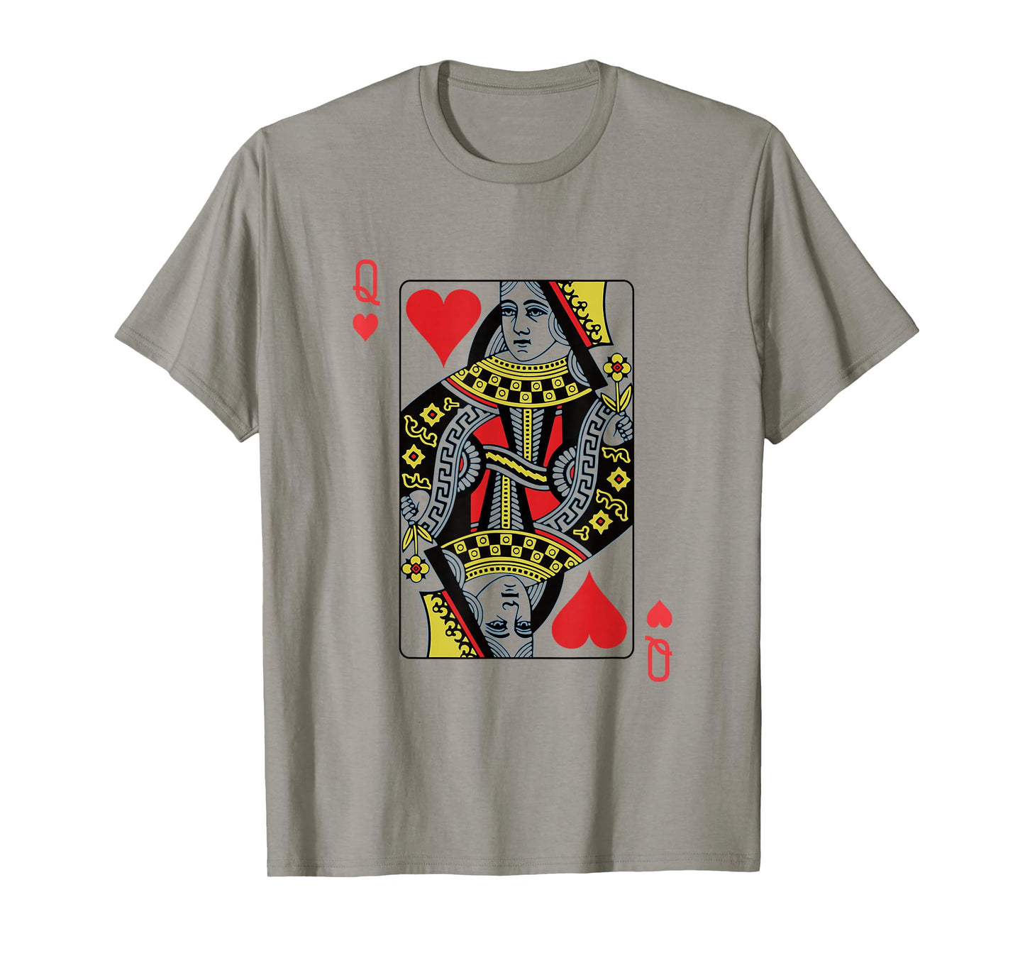 Queen of Hearts Playing Card Poker T-Shirt