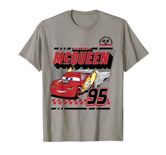 Disney Pixar Cars Lightning McQueen Retro 95 Poster T-Shirt