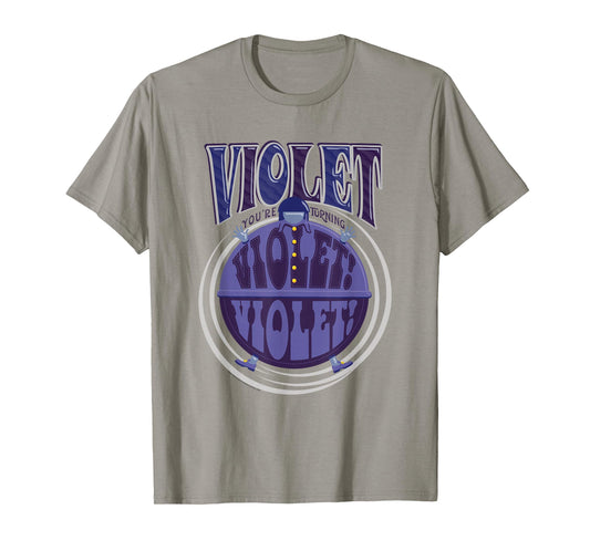 Willy Wonka & the Chocolate Factory Violet Logo T-Shirt