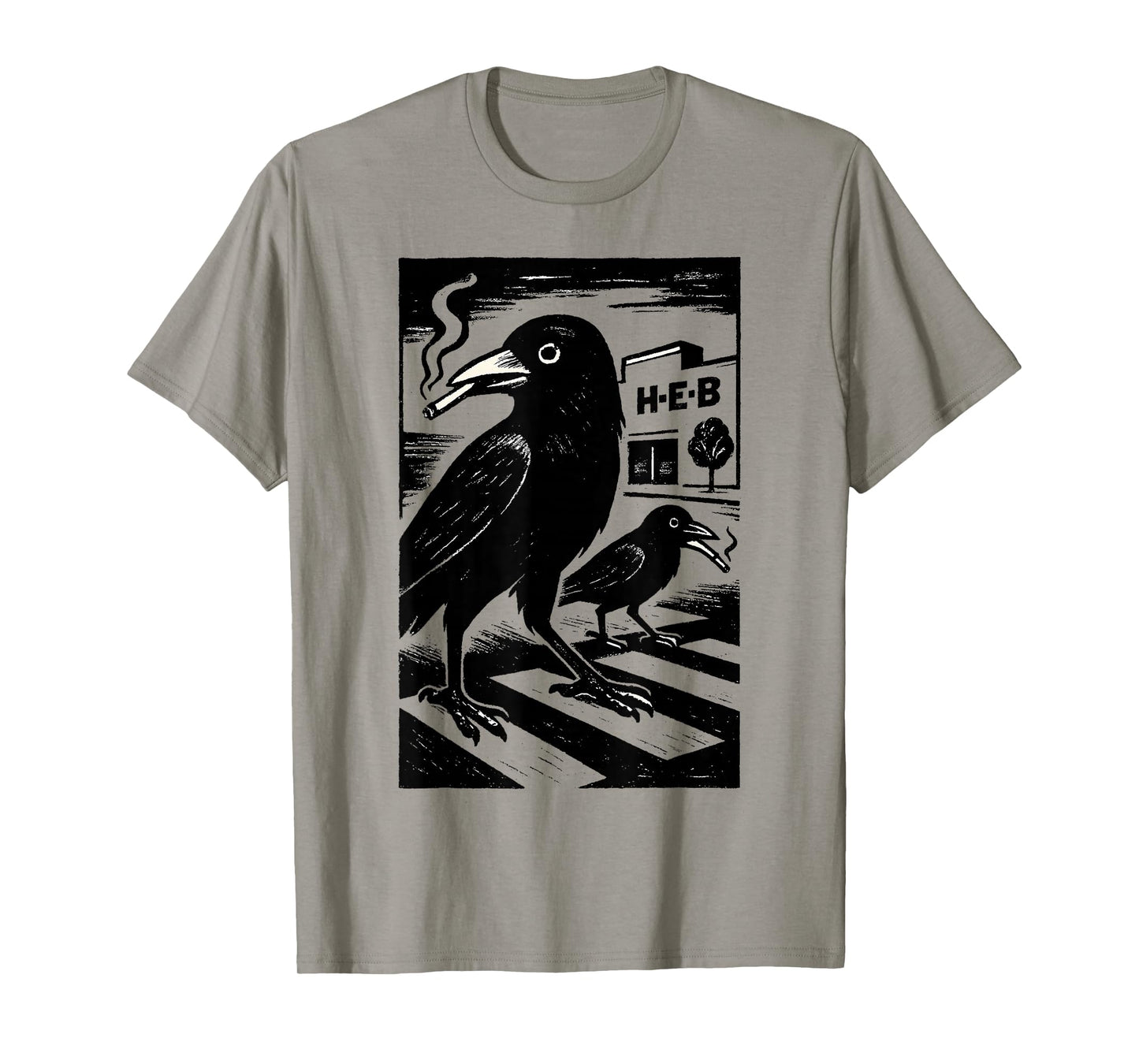 Smoking Grackle Bird T-Shirt