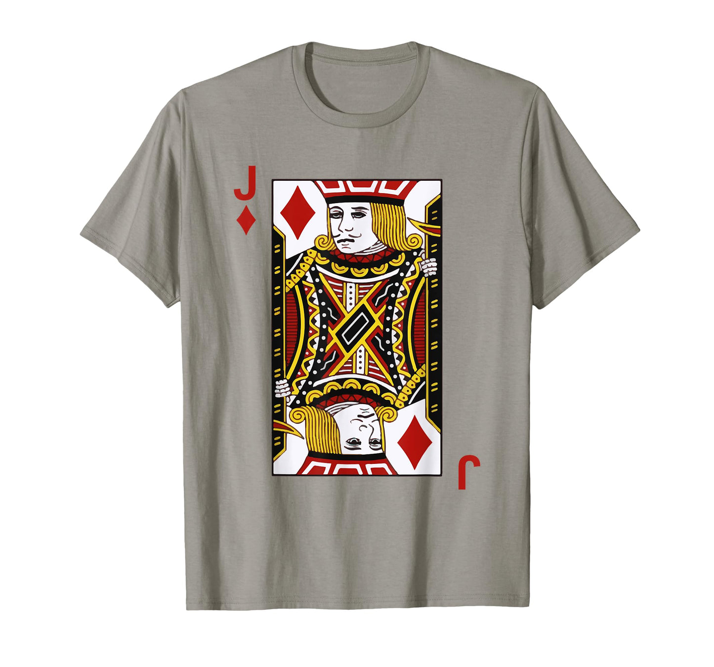 Jack of Diamond Tshirt Blackjack Cards Poker 21 J Tee shirt T-Shirt